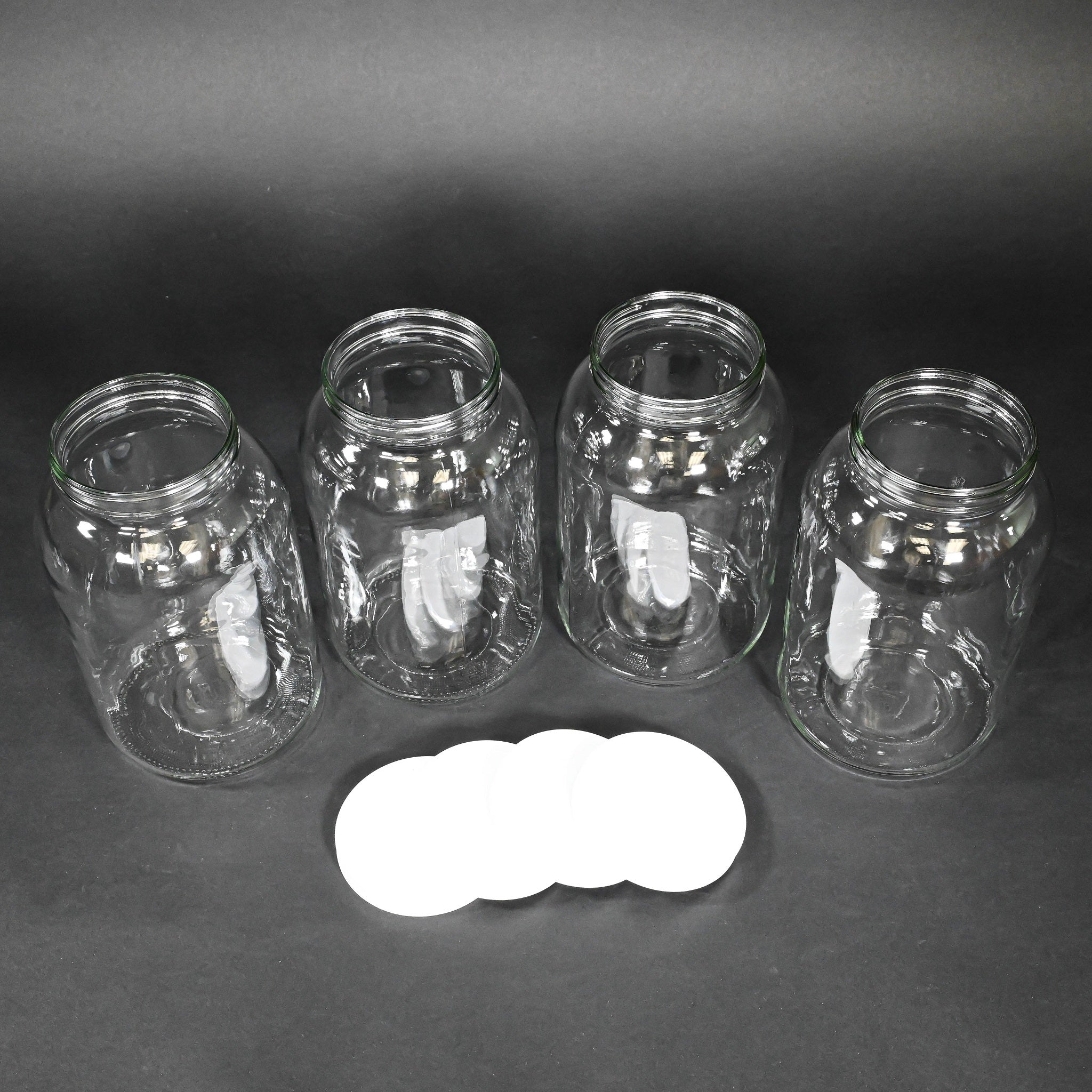 4 Pack 1 Gallon Glass Bottles with Airtight Lids - Perfect for Home Brewing, Juice Storage & DIY Projects