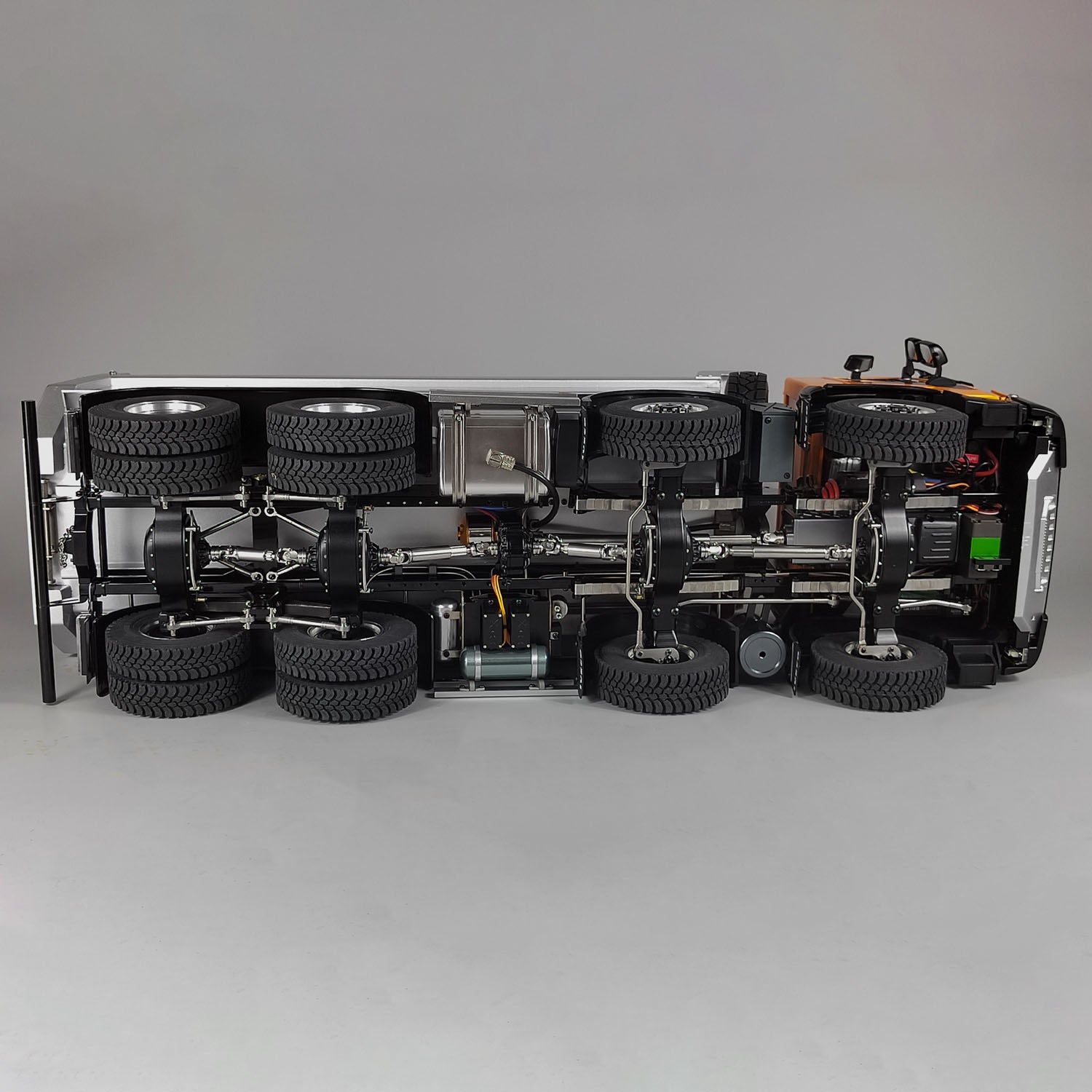 1/14 Scale 8x8 Metal Hydraulic RC Dump Truck - Remote Control Construction Vehicle with Realistic Sound & Lights, Pre-Assembled Painted Model with ESC Motor & Servo - Perfect for Construction Enthusiasts, Collectors, and RC Hobbyists