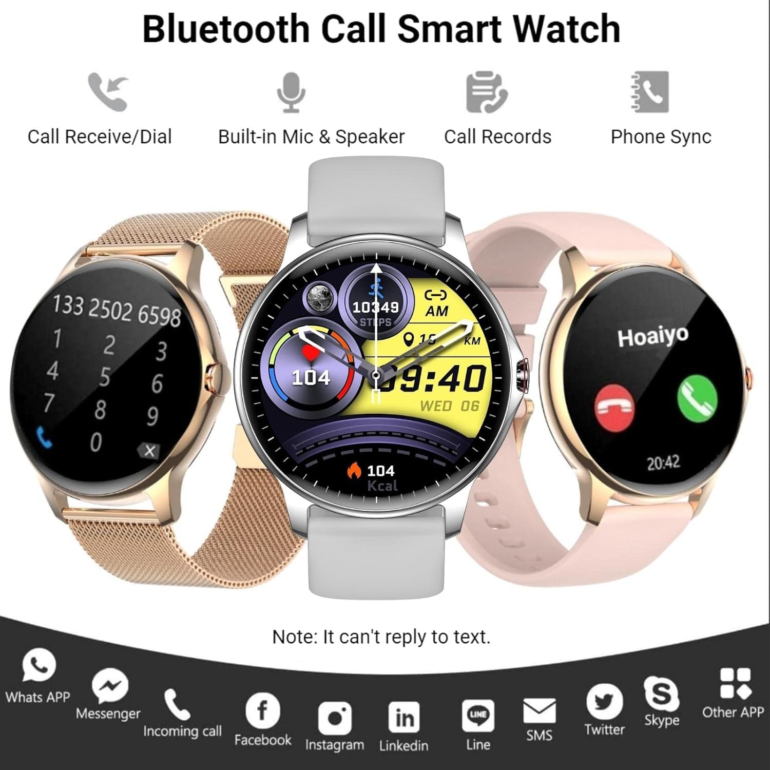 Smart Watch for Women & Men - 1.32