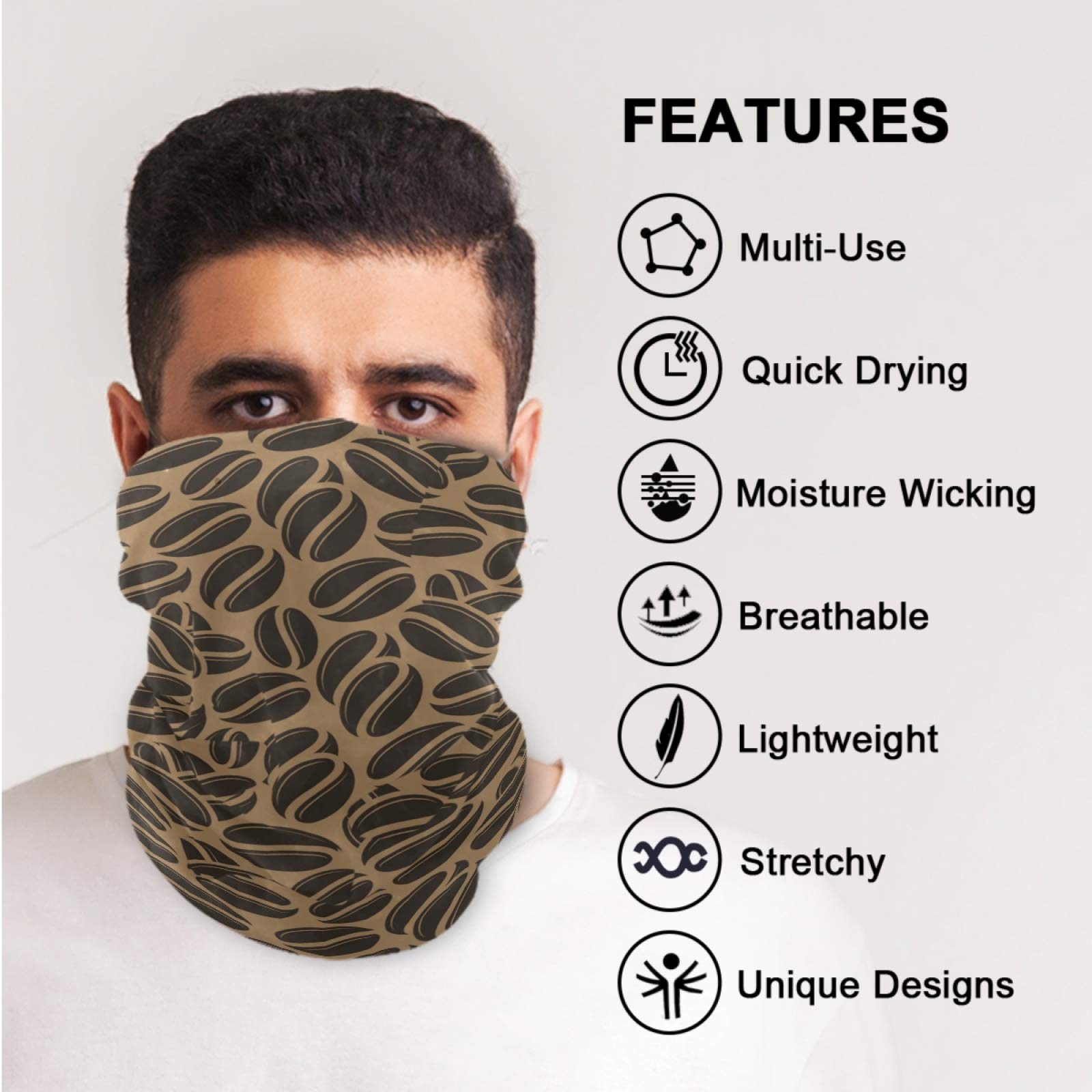 Visesunny Multifunctional Balaclava - Windproof Sun Protection Scarf, Bandana & Headband for Cycling, Skiing, Hiking & Outdoor Sports - UV Protection Face Mask for Cold Weather & Dust Protection