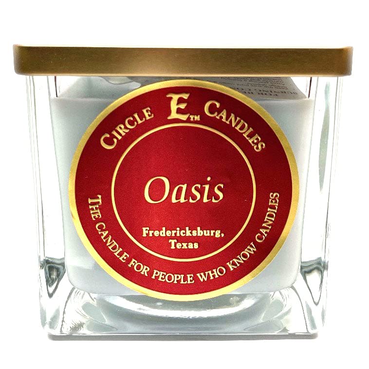 Circle E Candles Oasis Scent Large Jar Candle 43oz 4-Wick | Long-Lasting Fragrance for Home Decor, Relaxation & Aromatherapy | Perfect for Living Room, Bedroom & Spa