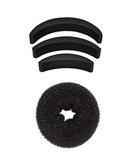 NANDANA COLLECTIONS Hair Bun Maker Kit - 3-Piece Hair Donut & Puff Combo for Women & Girls | Perfect for Updos, Ponytails & Special Occasions
