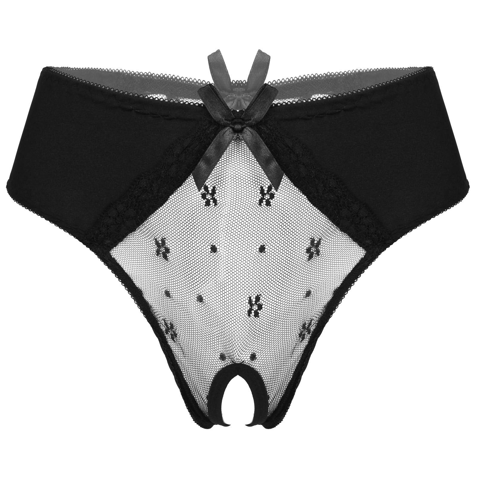 QinCiao Women's Sexy Floral Lace Panties - Breathable Sheer Mesh Underwear Briefs for Daily Wear & Special Occasions