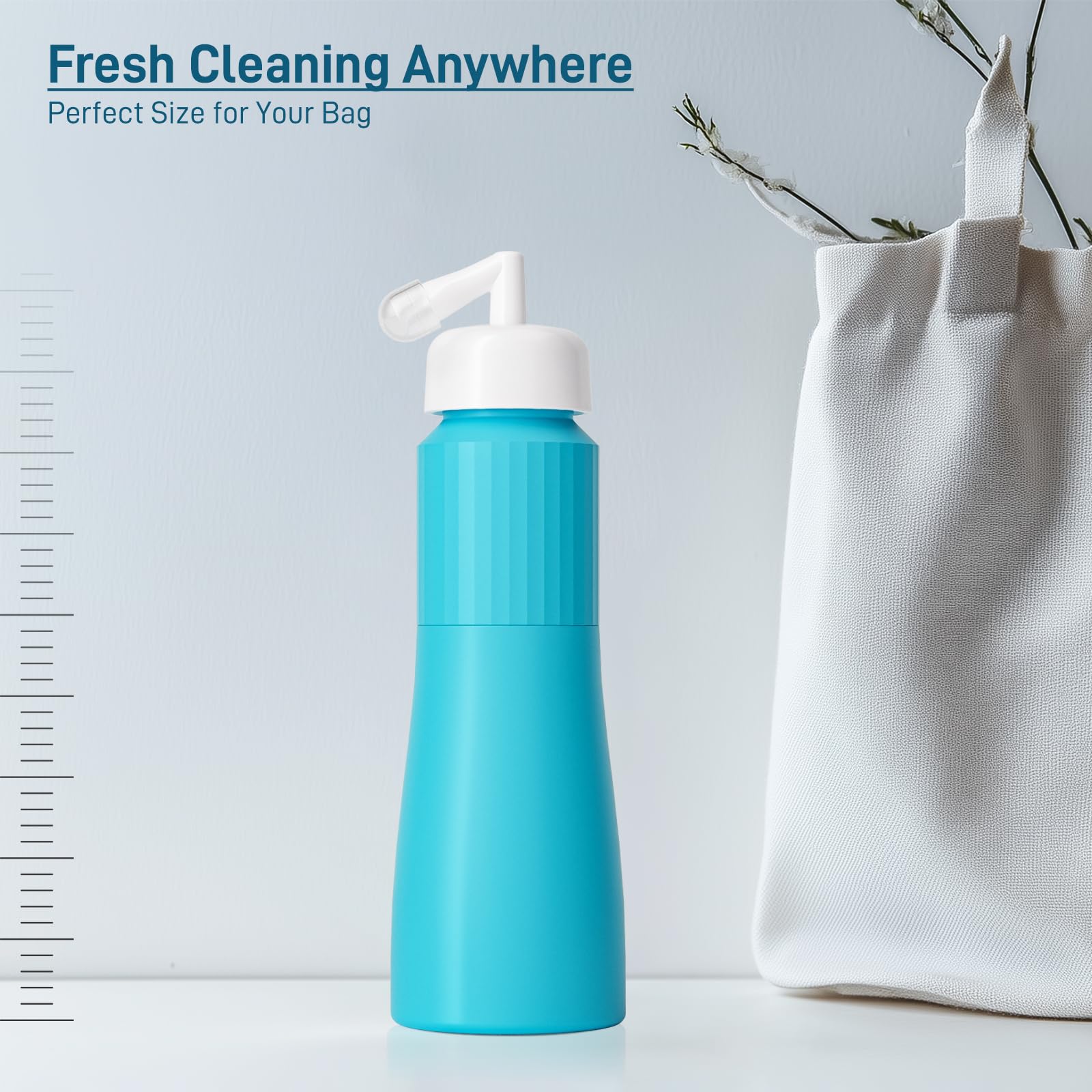 Portable Travel Bidet for Women - 350ml Personal Hygiene Bidet for Home, Camping, Outdoors & Travel - Perfect for Postpartum Care, Hiking & Road Trips