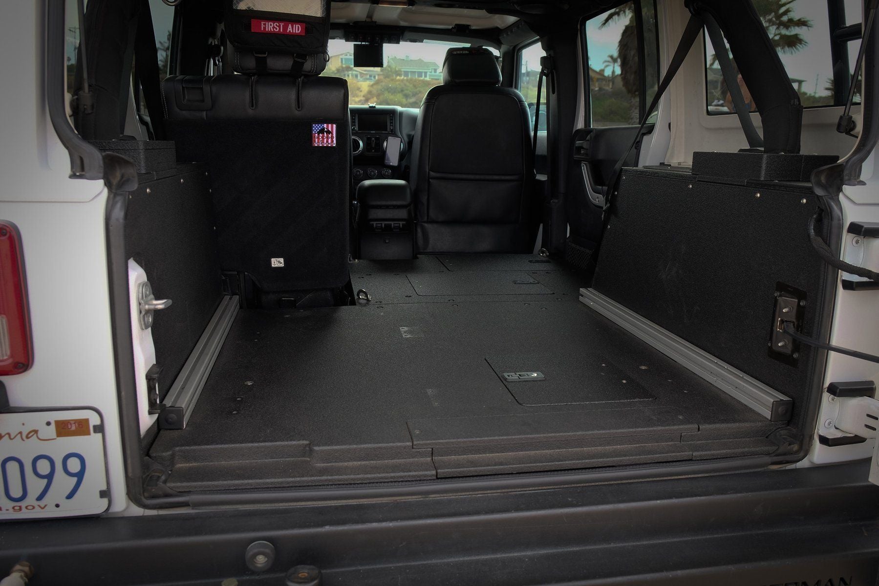 2007-2018 Jeep Wrangler JKU Sleeping Platform - Heavy Duty Rear Cargo Bed for Camping & Overlanding Adventures