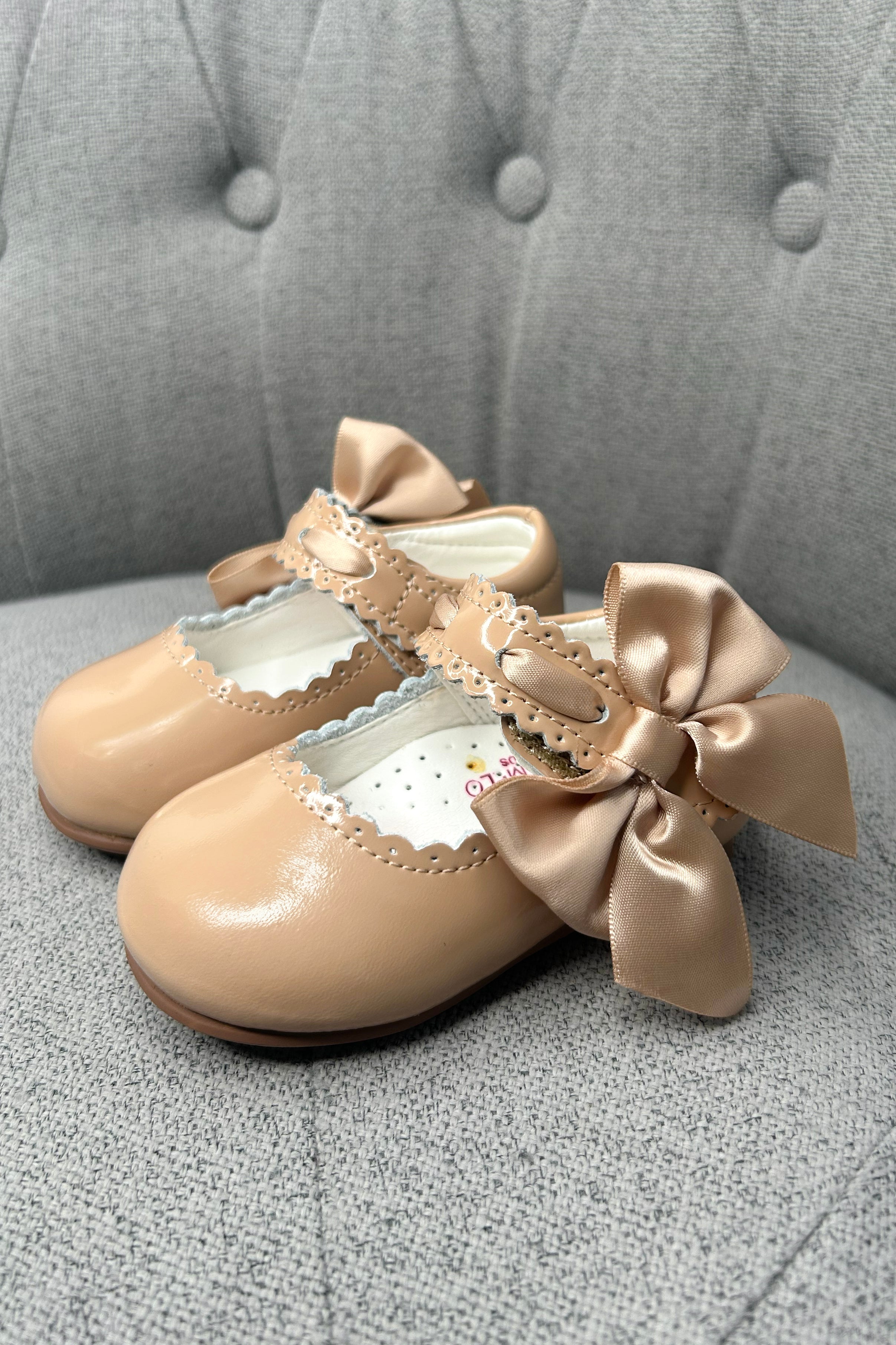 Cute Patent Leather Mary Jane Shoes for Women - Satin Bow Detail - Perfect for Weddings, Parties & Formal Occasions