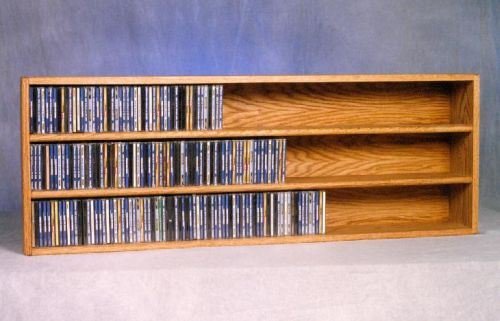 Unfinished Wood Shed 303-4 CD Storage Cabinet - Organize CDs & Media - Perfect for Home Office, Living Room & Music Studio Storage