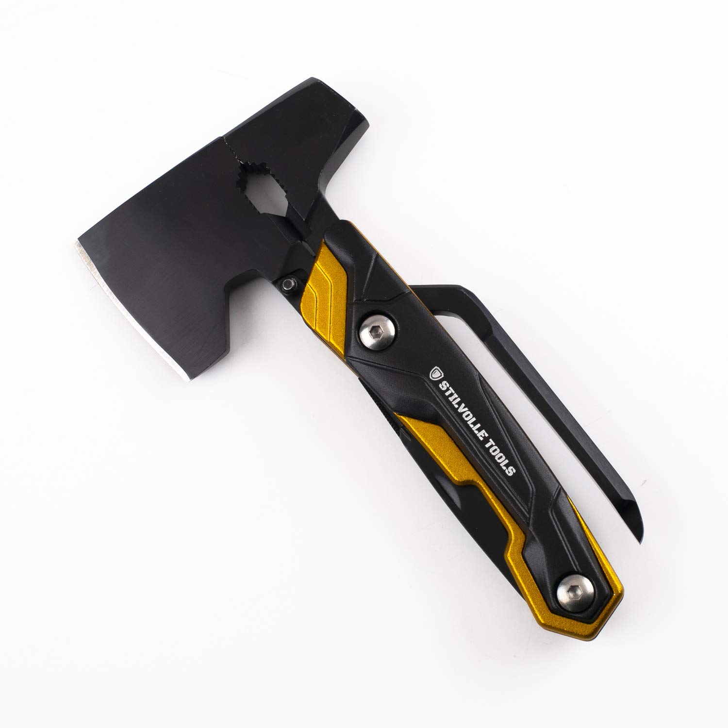 9-in-1 Multi-Tool Axe with Hammer, Wrench, Wire Cutter, Bottle Opener, Screwdrivers, Saw & Knife - Compact Survival Gear for Camping, Hiking & Outdoor Adventures