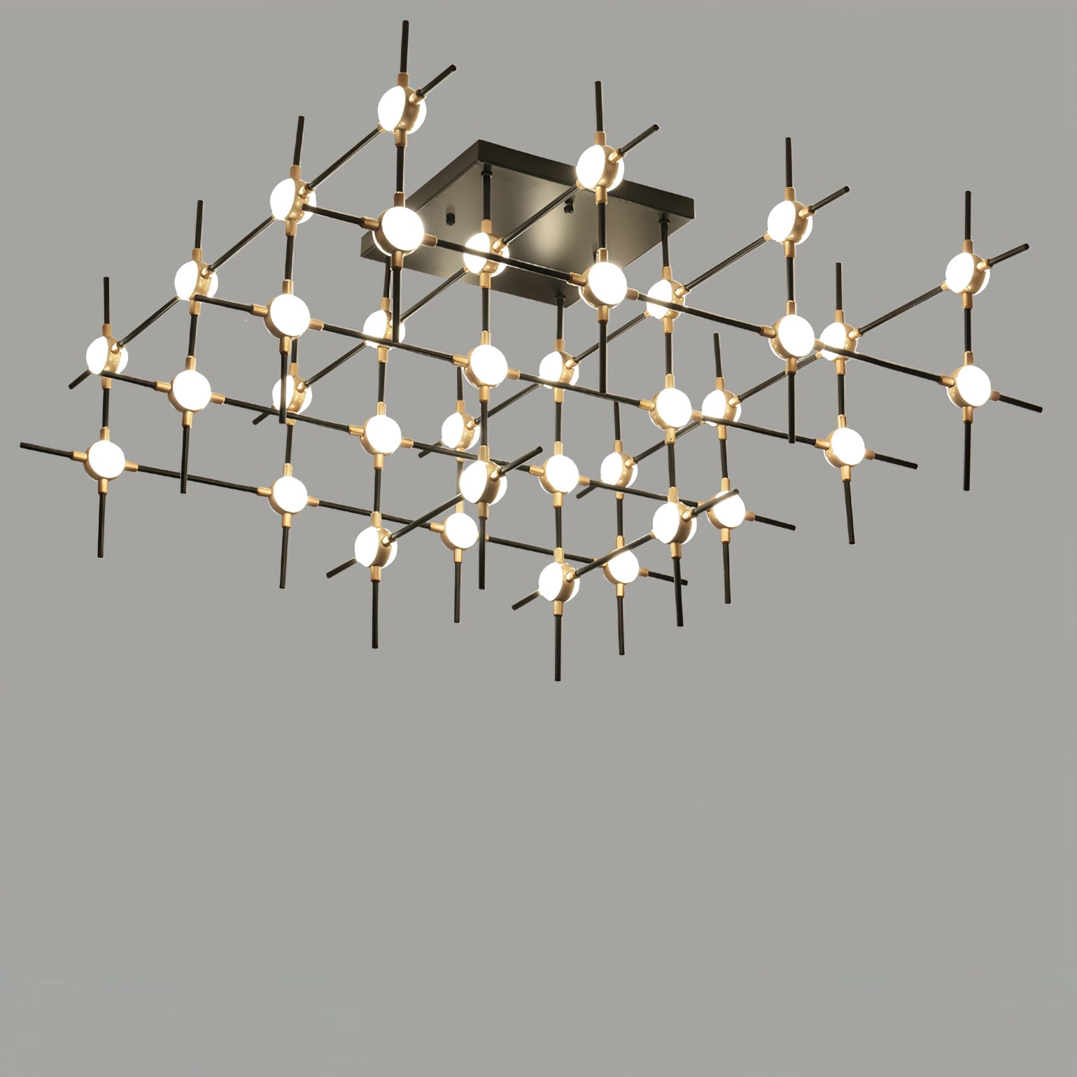 Dorney Modern Floating Ball Ceiling Light Fixture - LED Hanging Sphere Pendant Lamp for Living Room, Bedroom, Dining Room and Office Lighting Decor
