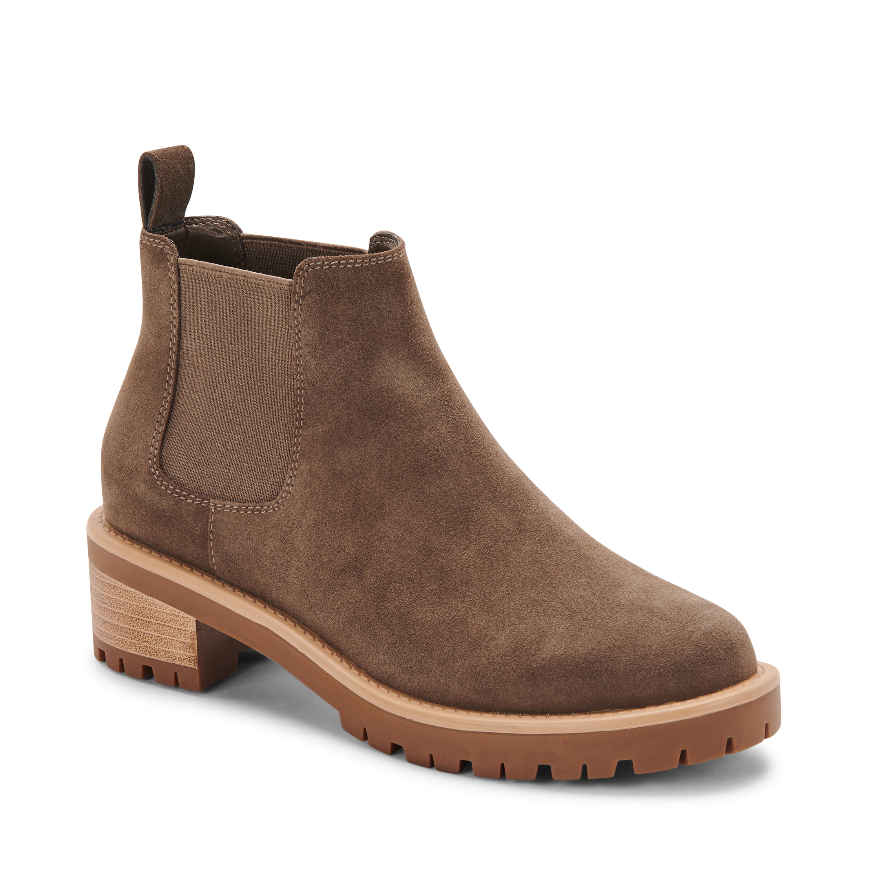 OLIVE SUEDE