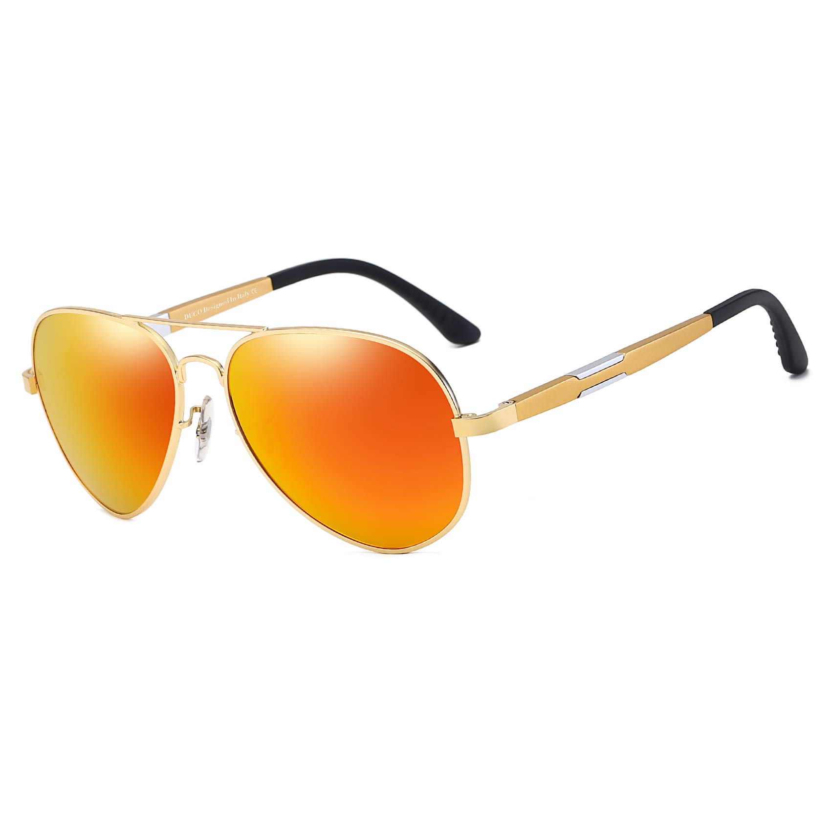 Duco Pilot Style Polarized Sunglasses for Men & Women - UV400 Protection, Classic Aviator Design 3025K - Perfect for Driving, Travel, and Outdoor Activities