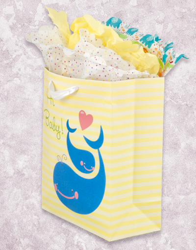 Whale-Themed Gift Bags for Baby Showers & Garden Parties - Perfect for Birthday Presents, Wedding Favors, and Special Occasions