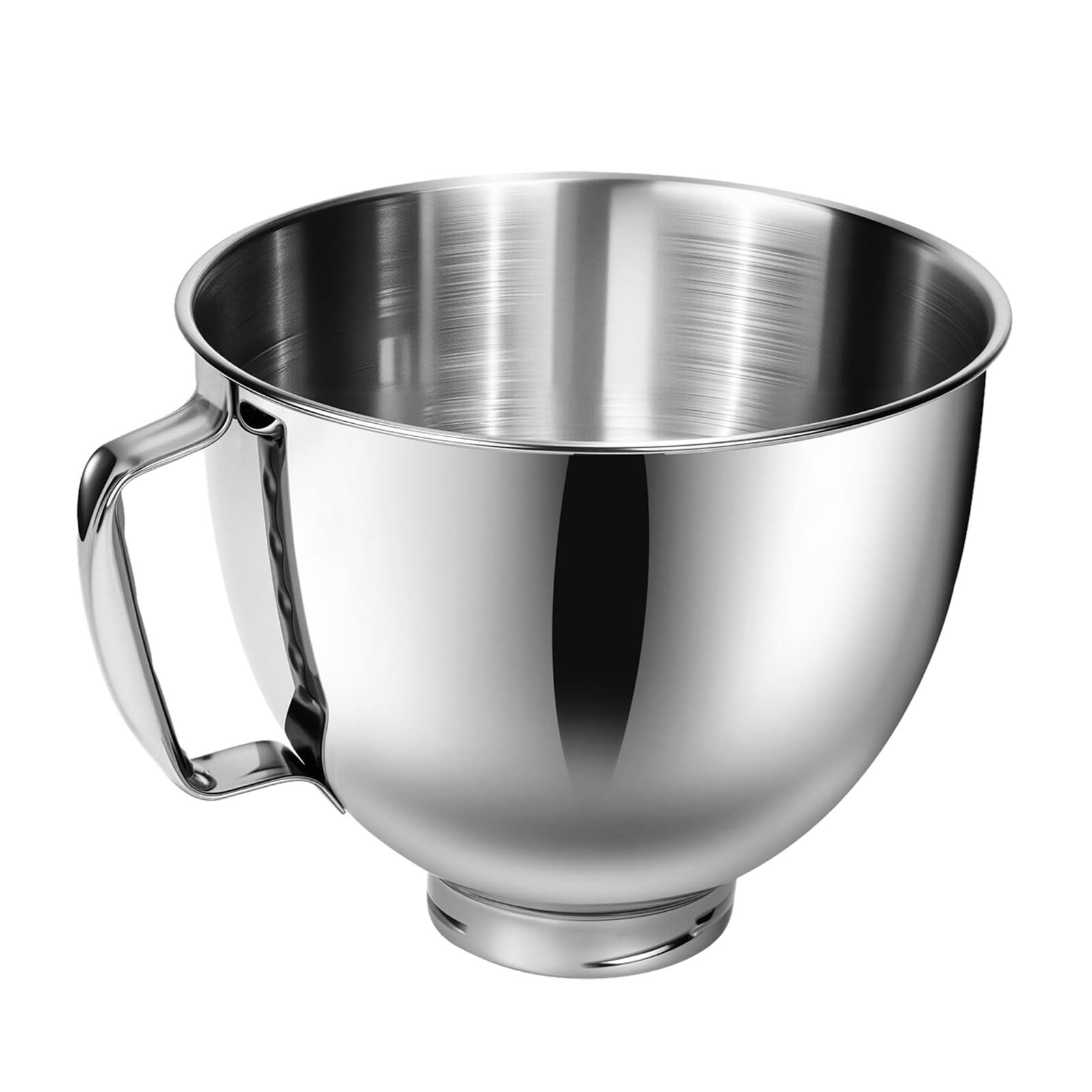 Stainless Steel Mixing Bowl for KitchenAid Stand Mixers - 4.5 & 5 Qt Compatible with Tilt-Head Models - Perfect for Baking, Whipping, and Kneading Dough