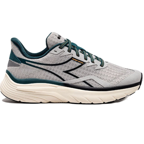 Men's Diadora Equipe Nucleo Running Shoes - Silver DD/Black/Mediterranean - Size 9.5 2E Wide - Lightweight Cushioned Sneakers for Jogging, Gym Workouts & Daily Walking