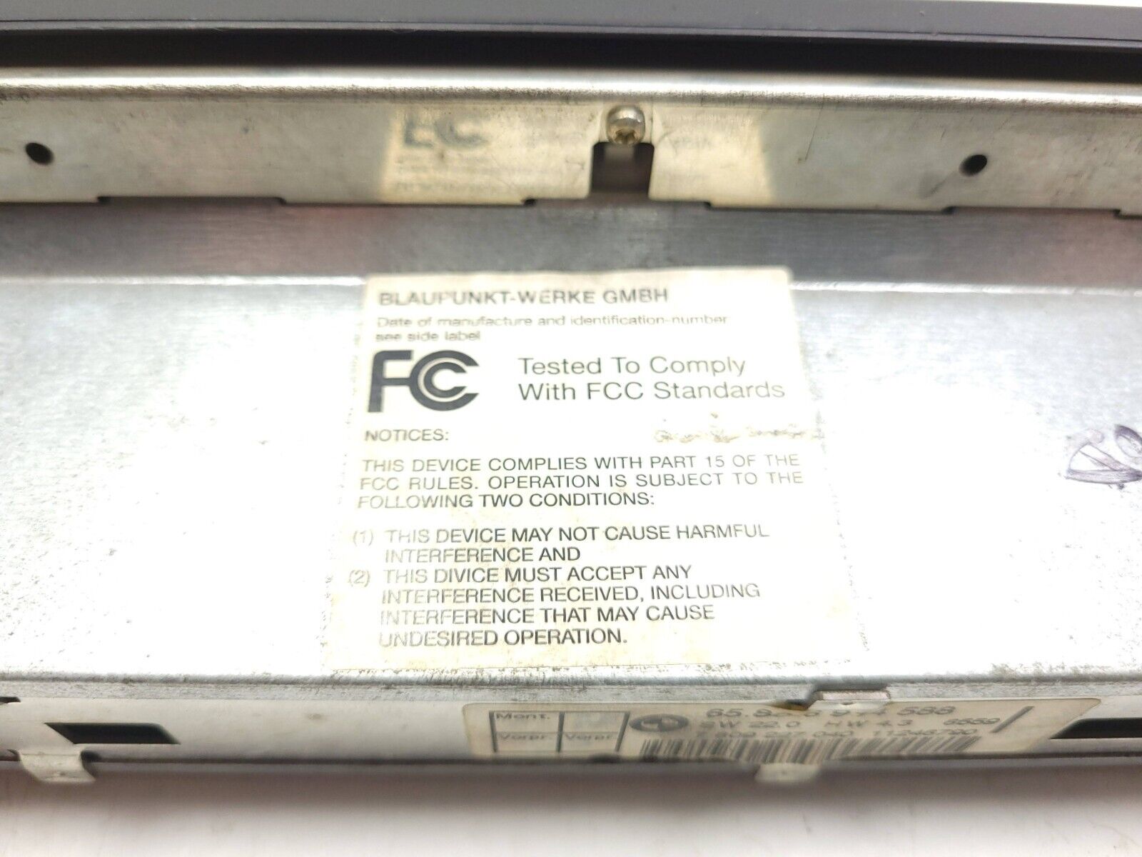 Original BMW 5 Series 530i E39 Radio Stereo Face Plate 65.80-6914588 OEM Replacement Part - Perfect for Car Audio Upgrade & Interior Restoration