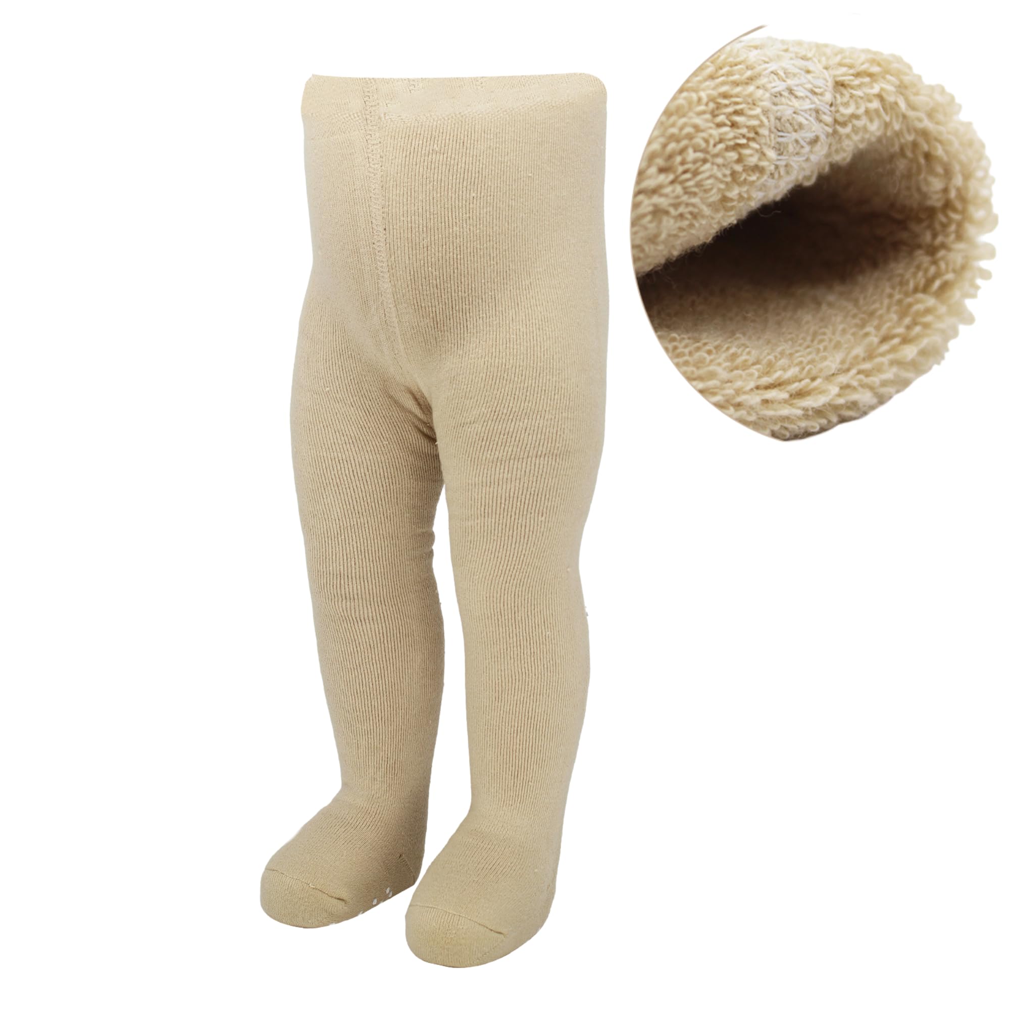 Bistyle Baby Girls Thick Warm Soft Organic Cotton Tights & Leggings | Non-Slip Pantyhose for Newborns, Infants & Toddlers | Perfect for Winter, Playtime & Everyday Comfort