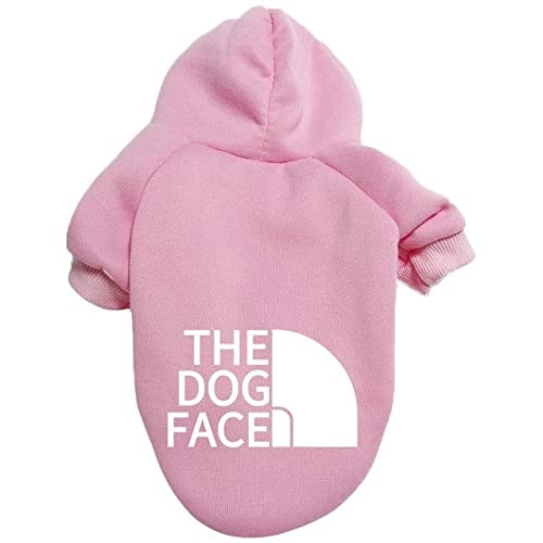 Trendy Soft Comfortable Dog Hoodie - Fashionable Pet Clothes for Small Medium Large & X-Large Dogs (8XL, Pink) - Perfect for Winter Walks & Outdoor Adventures
