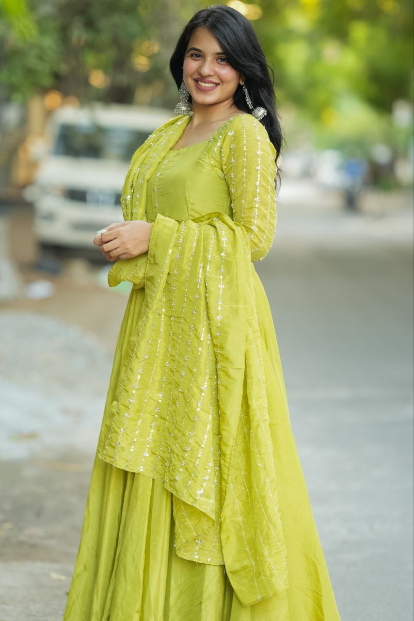 DD522 Pallavi Designer Wear Anarkali - Elegant Indian Ethnic Dress for Women, Perfect for Weddings, Parties & Festive Occasions