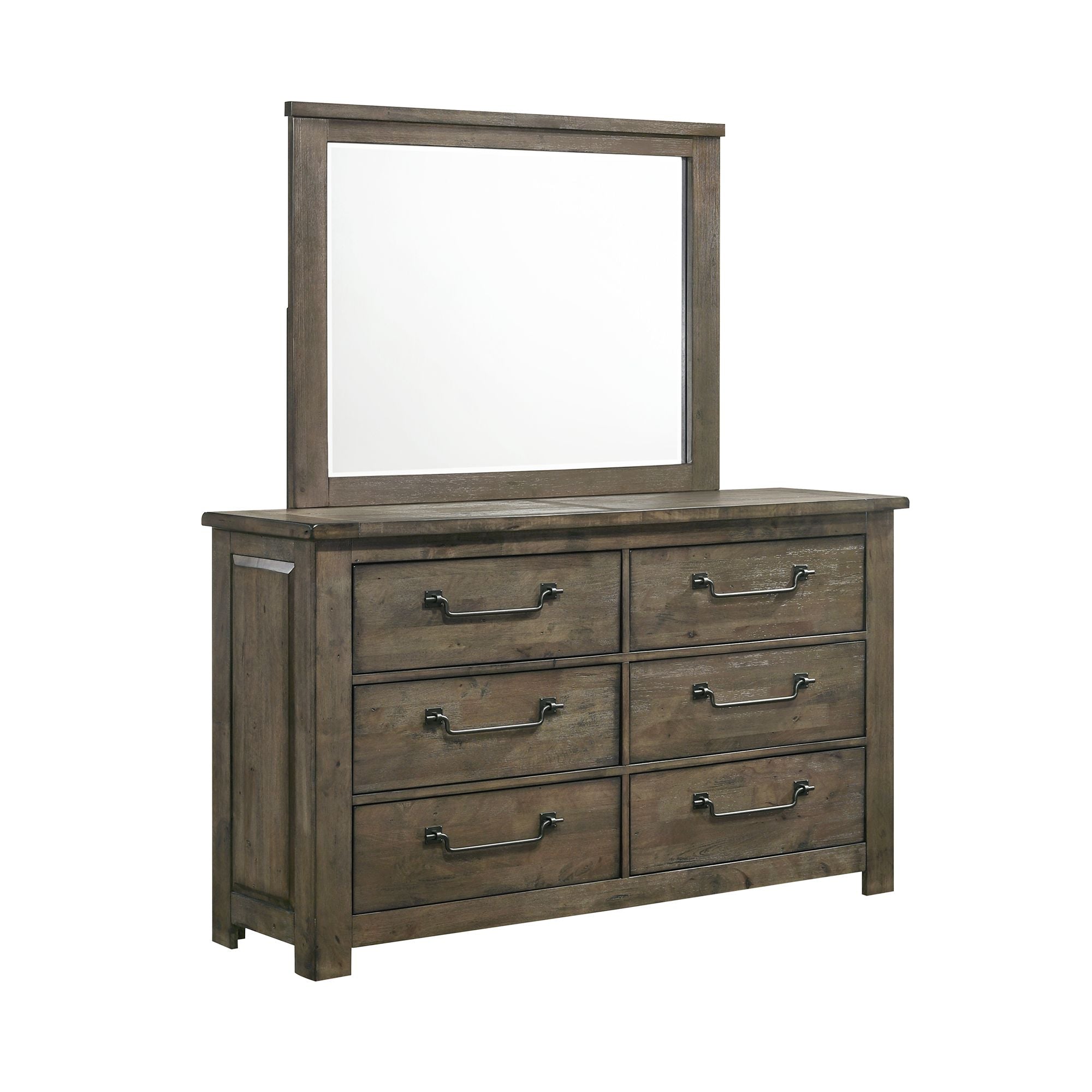 Modern 6-Drawer Dresser with Solid Wood Frame - Stylish Bedroom Storage for Clothes, Linens & Accessories | Perfect for Home, Apartment & Dorm Organization