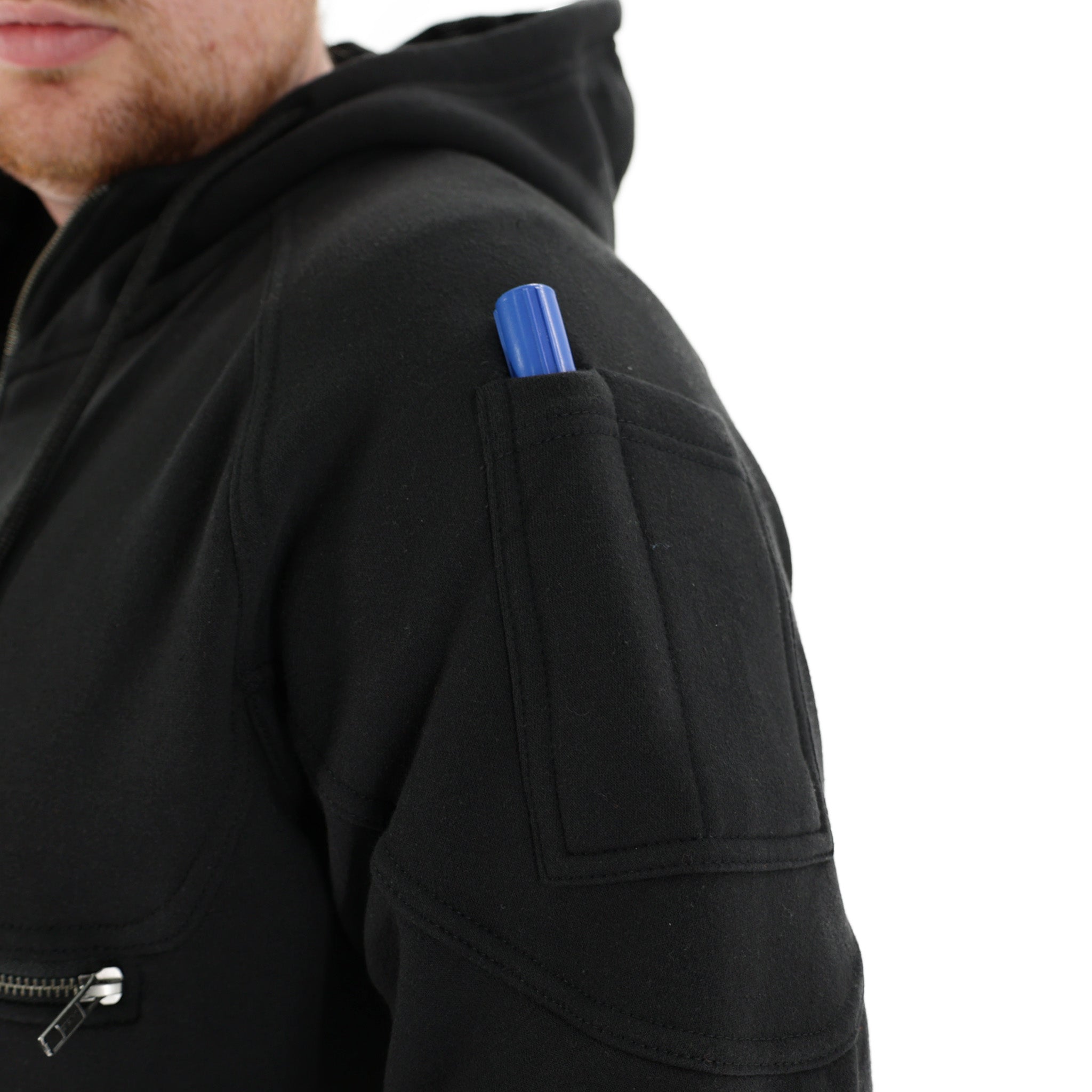 Peak Zip Up Hoodie for Men & Women - Lightweight Fleece Jacket with Front Pockets - Perfect for Running, Hiking & Outdoor Activities