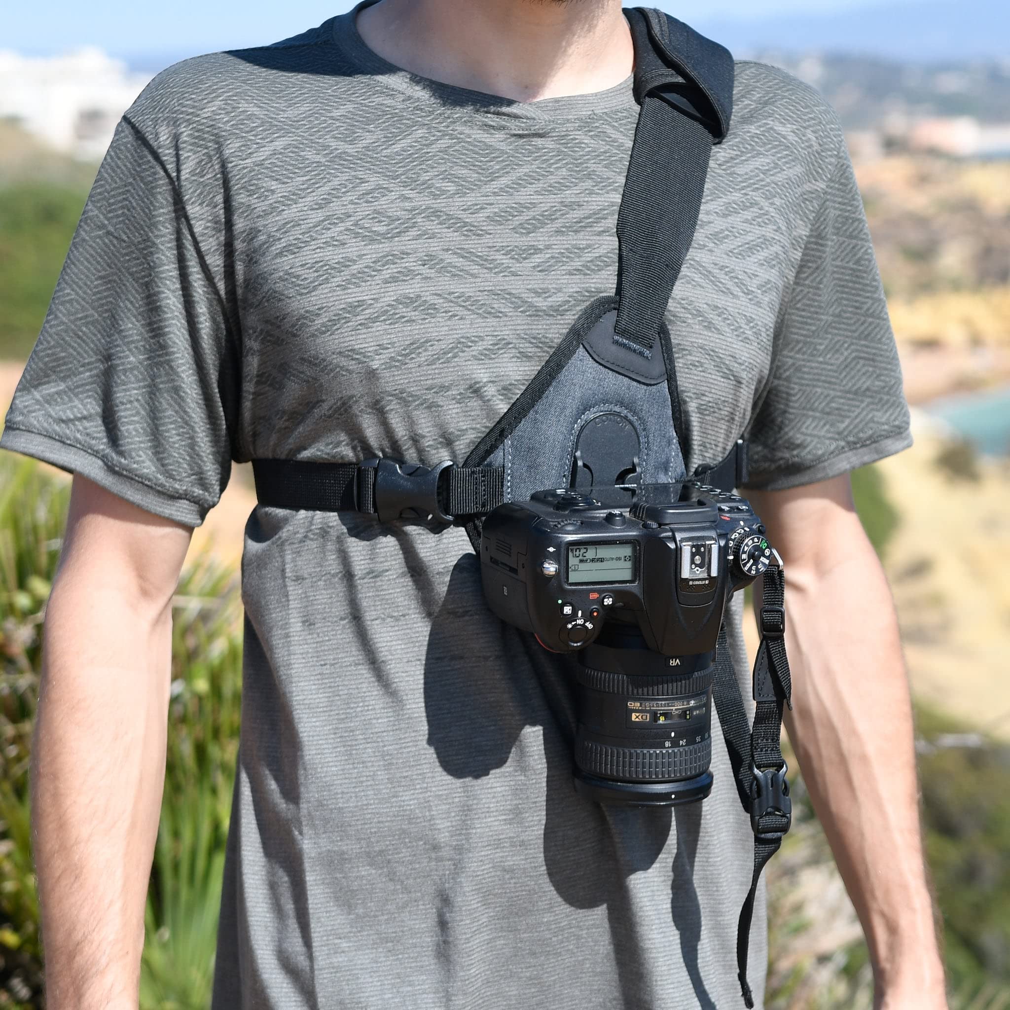 Cotton Carrier Skout G2 Camera Sling Harness - Adjustable One Size Fits All for DSLR & Mirrorless Cameras - Perfect for Travel, Hiking & Outdoor Photography