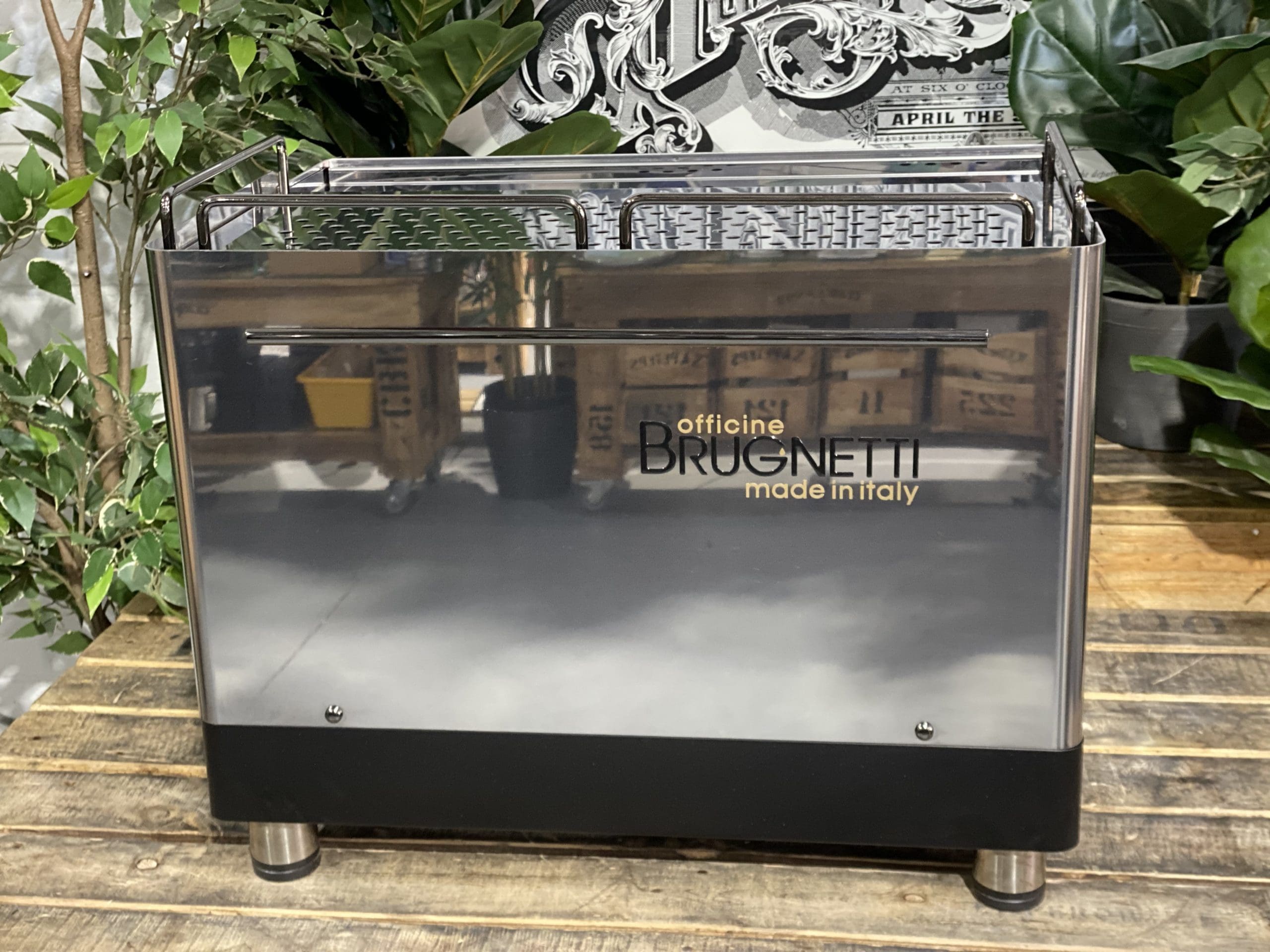 Brugnetti Gamma 2 Group Commercial Espresso Machine - Stainless Steel Professional Coffee Maker for Cafes, Restaurants & Coffee Shops | Perfect for High-Volume Brewing & Barista Use