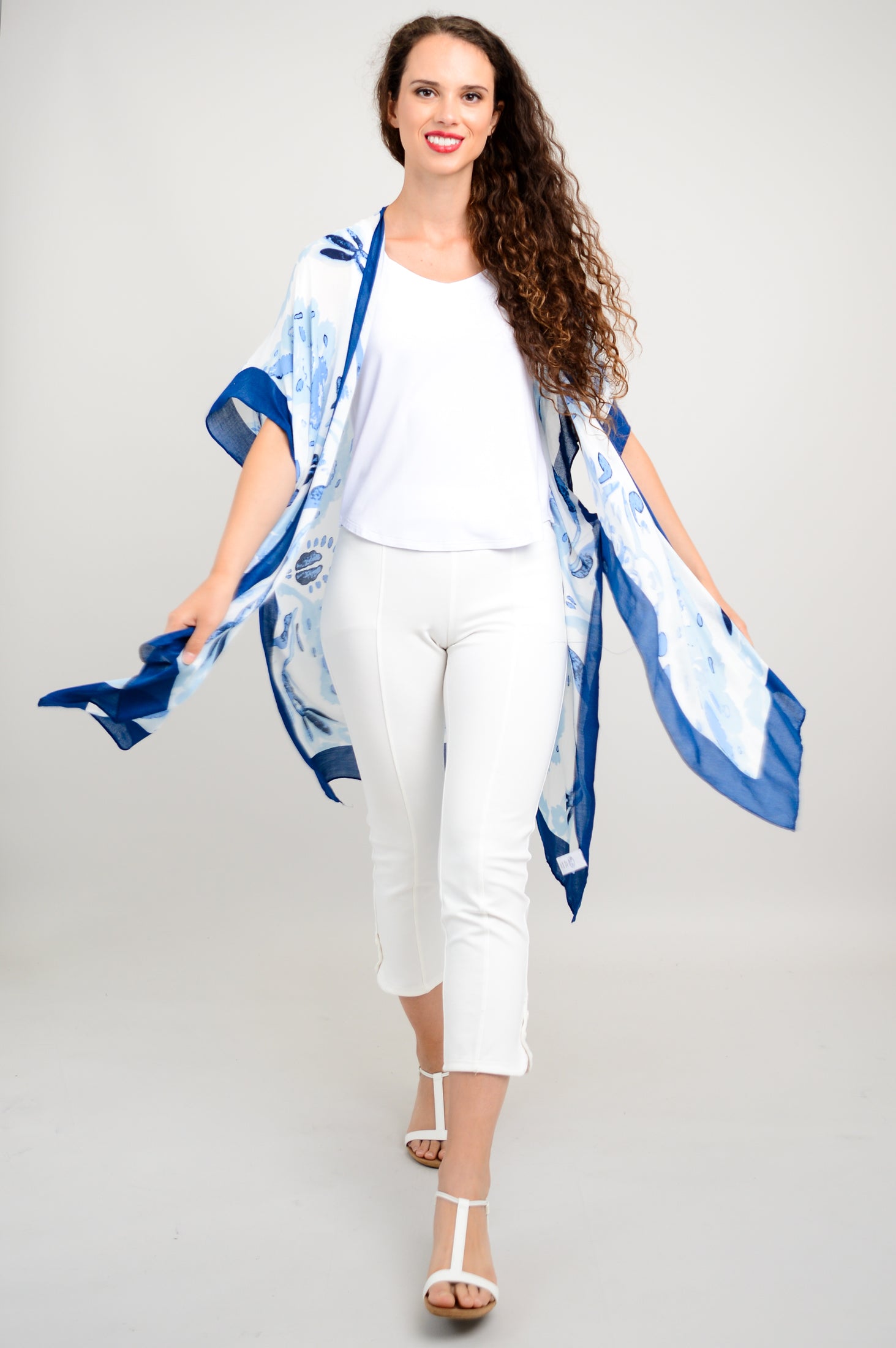 Darcy Blue Linen One Size Dress - Perfect for Casual Outings, Beach Wear & Summer Fashion