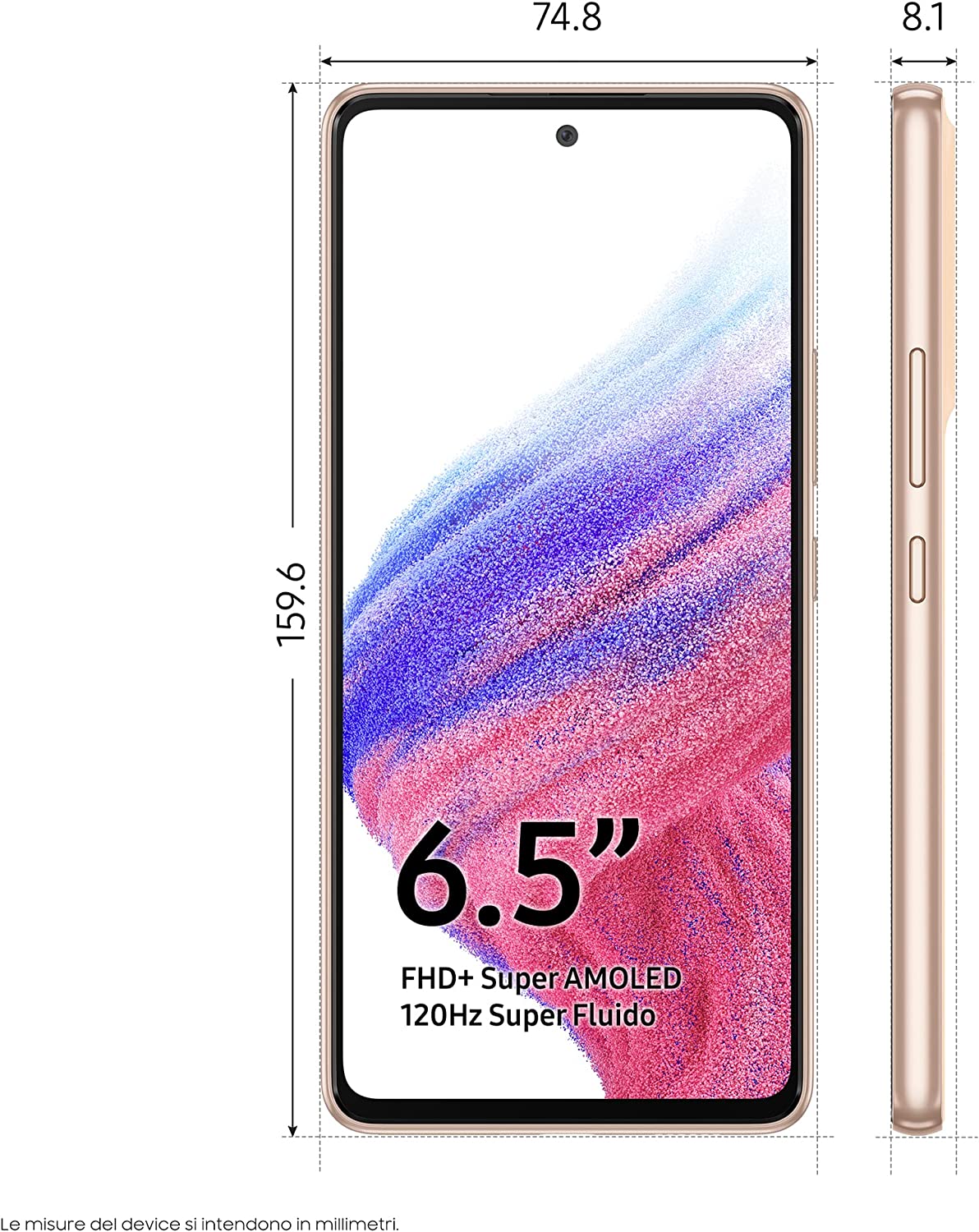 SAMSUNG Galaxy A53 5G Unlocked Smartphone (128GB, 6GB RAM) - 6.5