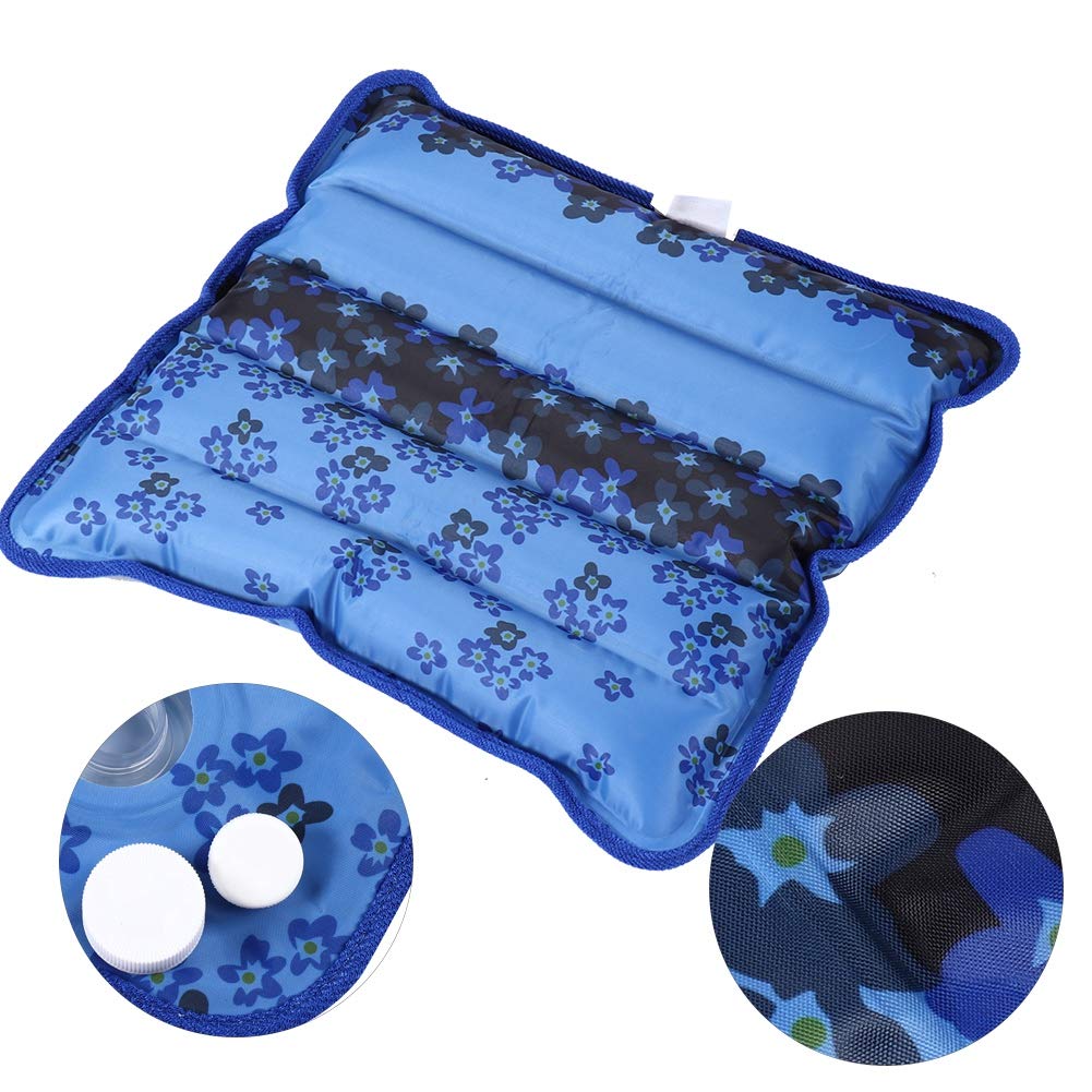 Cooling Mat & Ice Pillow for Chairs - Water-Filled Gel Pad for Adults, Kids, Babies - Portable Cooling Cushion for Office, Car, Travel & Home Use - Relieves Heat for Students & Workers