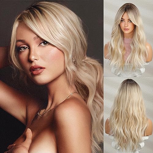 Blonde Curtain Bangs