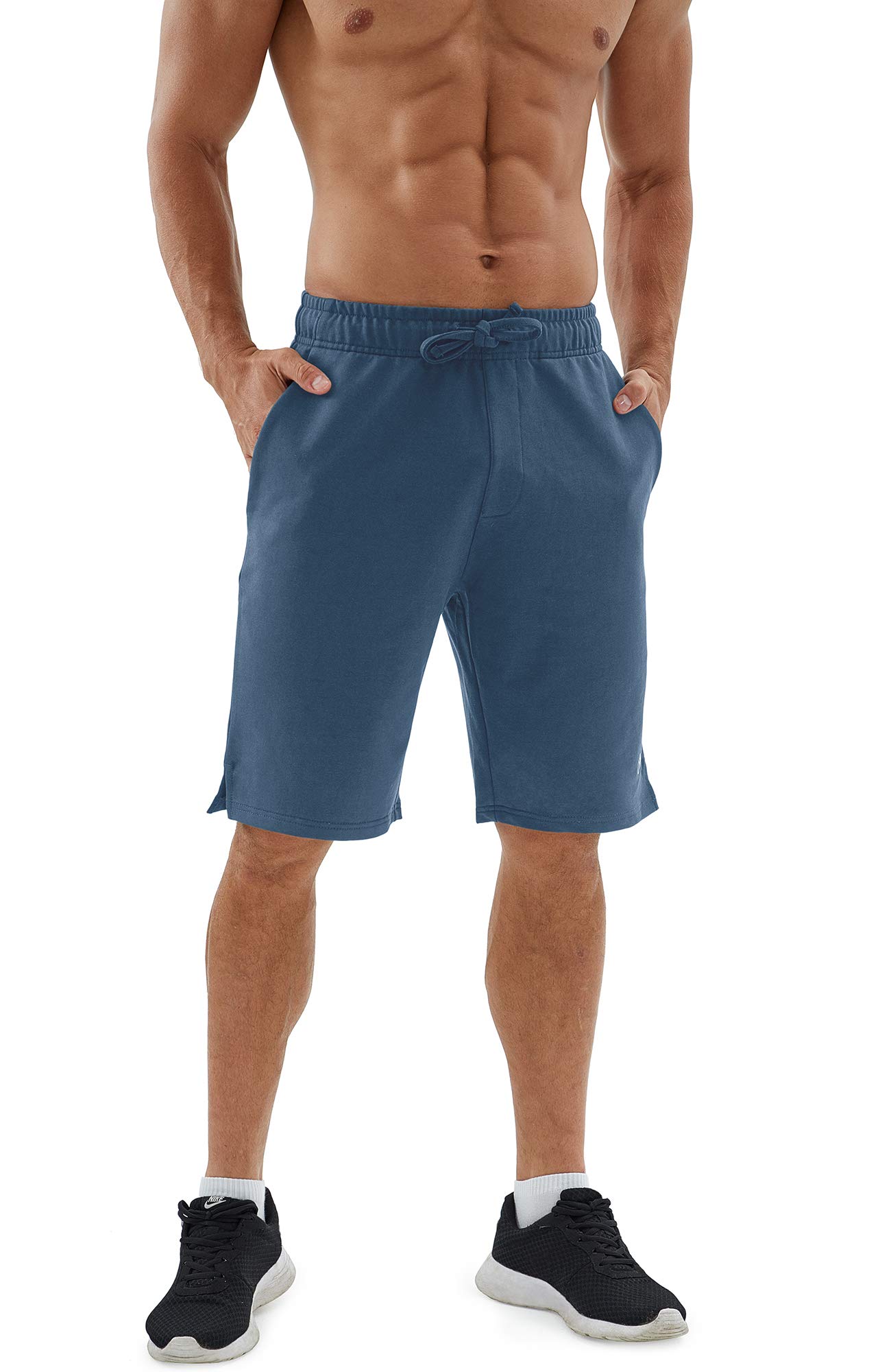 icyzone Men's Athletic Shorts - Breathable Workout Running Gym Lounge Jogger Shorts with Pockets | Perfect for Training, Yoga & Casual Wear