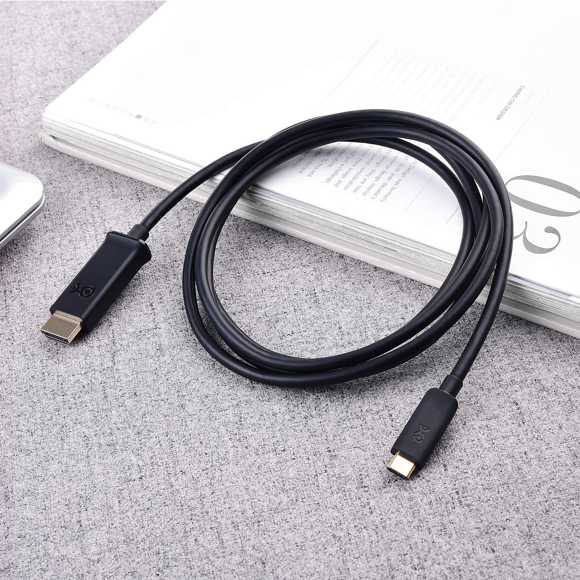 Premium USB C to DisplayPort Cable 8K 60Hz & USB C to HDMI Cable 4K 60Hz - 6ft Thunderbolt 3 Compatible for MacBook Pro, Dell XPS, Gaming Monitors & Home Theater Setup