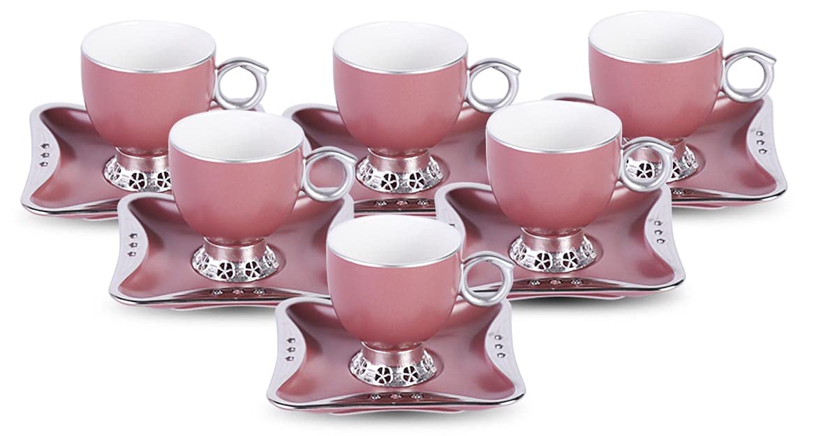 The Enchanting Tale of the Purple Silver Turkish Coffee Cups
