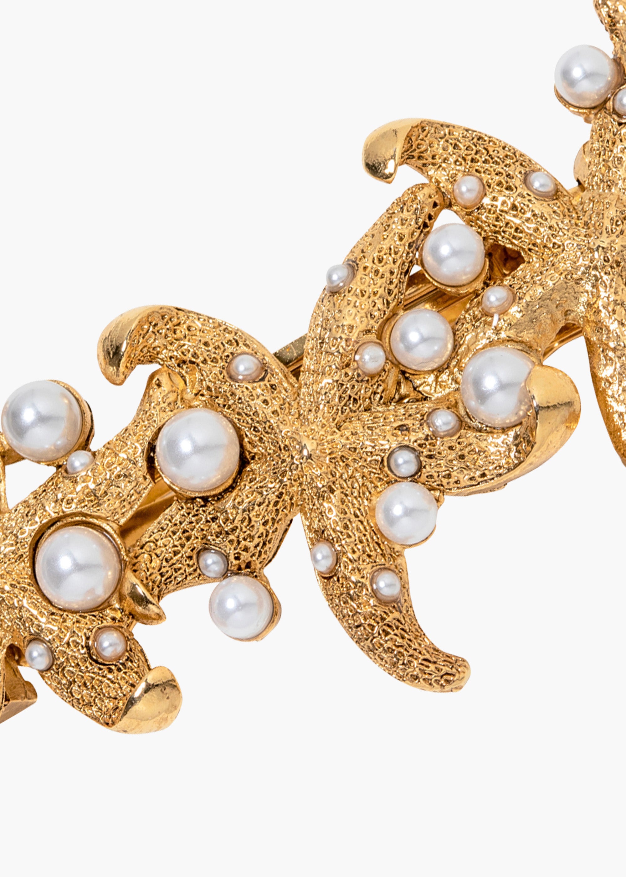 Elegant Gold Thalassa Hair Barrettes for Women - Perfect for Weddings, Parties & Everyday Styling