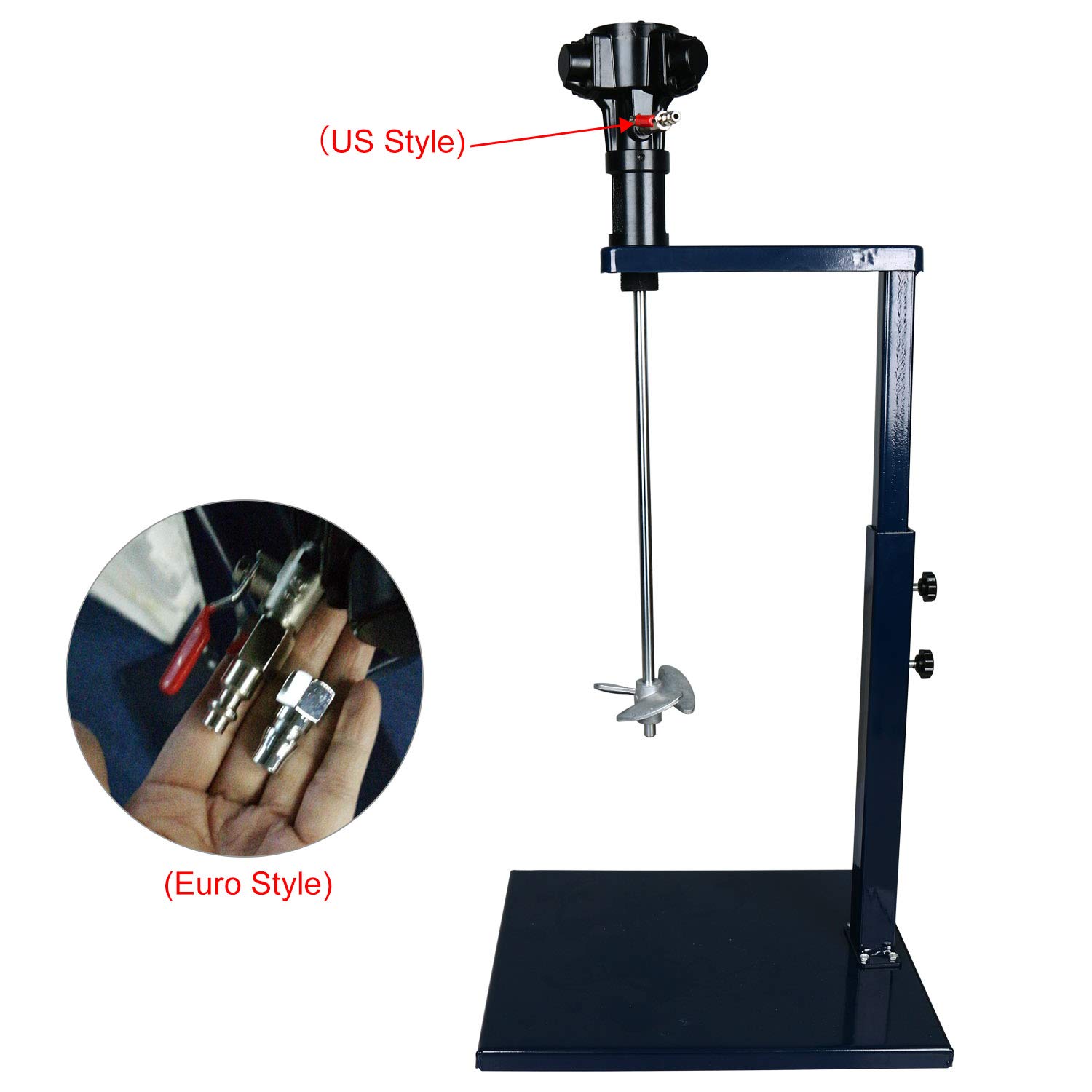 YaeTek 5 Gallon 20L Pneumatic Automatic Paint Mixer Machine - Air Powered Paint Shaker for Viscous Liquids, Ink, Dye & Chemicals - Adjustable Height Industrial Mixer for Coating, Blending & Dispersion - Perfect for Automotive, Industrial & DIY Painting Projects