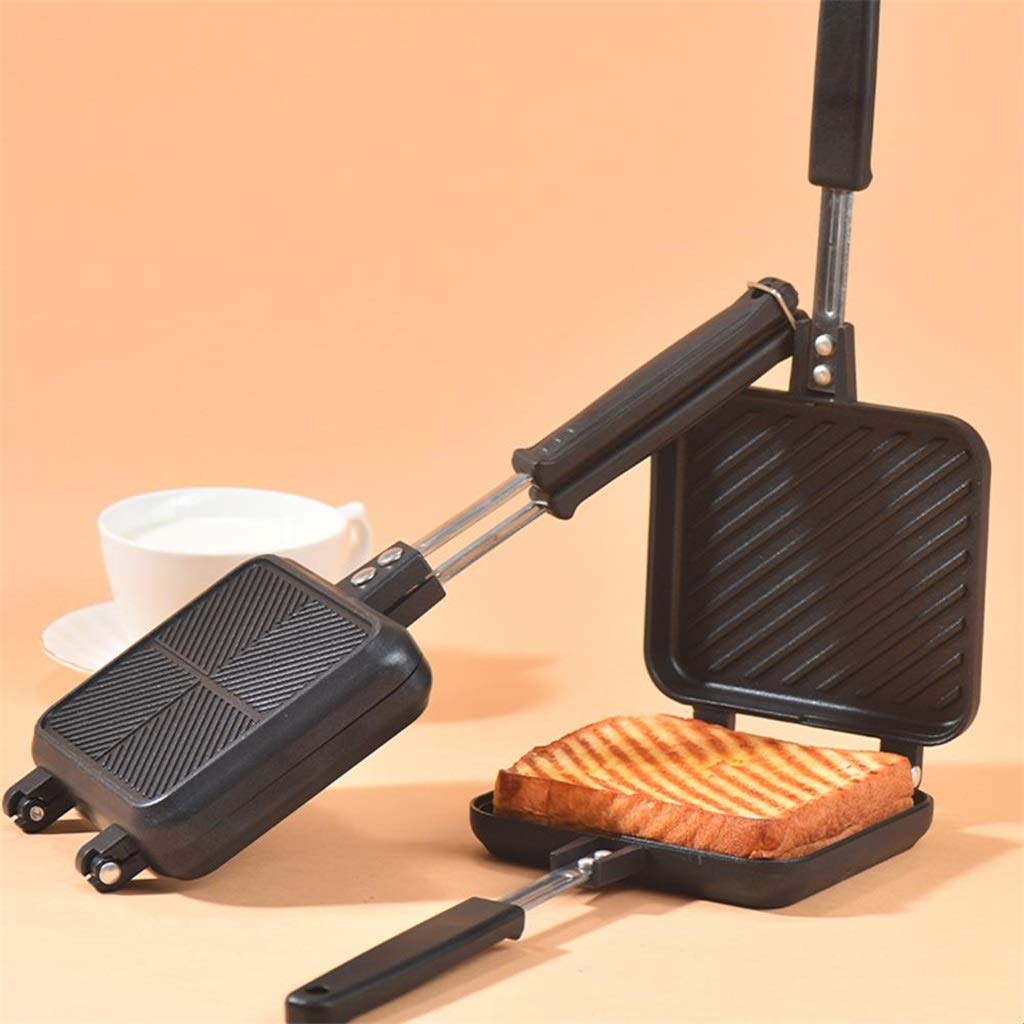 KGEZW Double-Side Non-Stick Sandwich Maker - Waffle, Pancake & Toast Breakfast Machine with Grill & Baking Oven - Perfect for Quick Breakfasts, BBQ Parties & Family Cooking (Color: A)