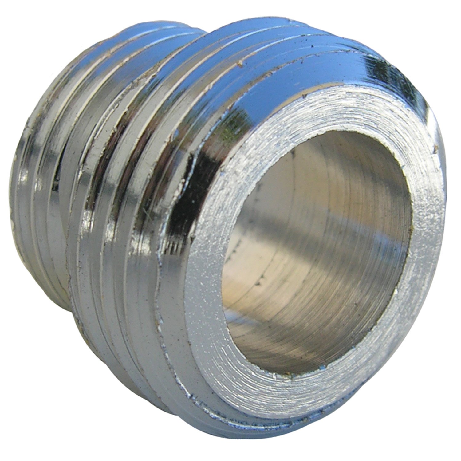 LASCO 08-2117 Shower Adapter - 3/8-Inch Male Pipe Thread to 1/2-Inch Male Pipe Thread Converter - Perfect for Bathroom Faucet, Sink, and Showerhead Installation