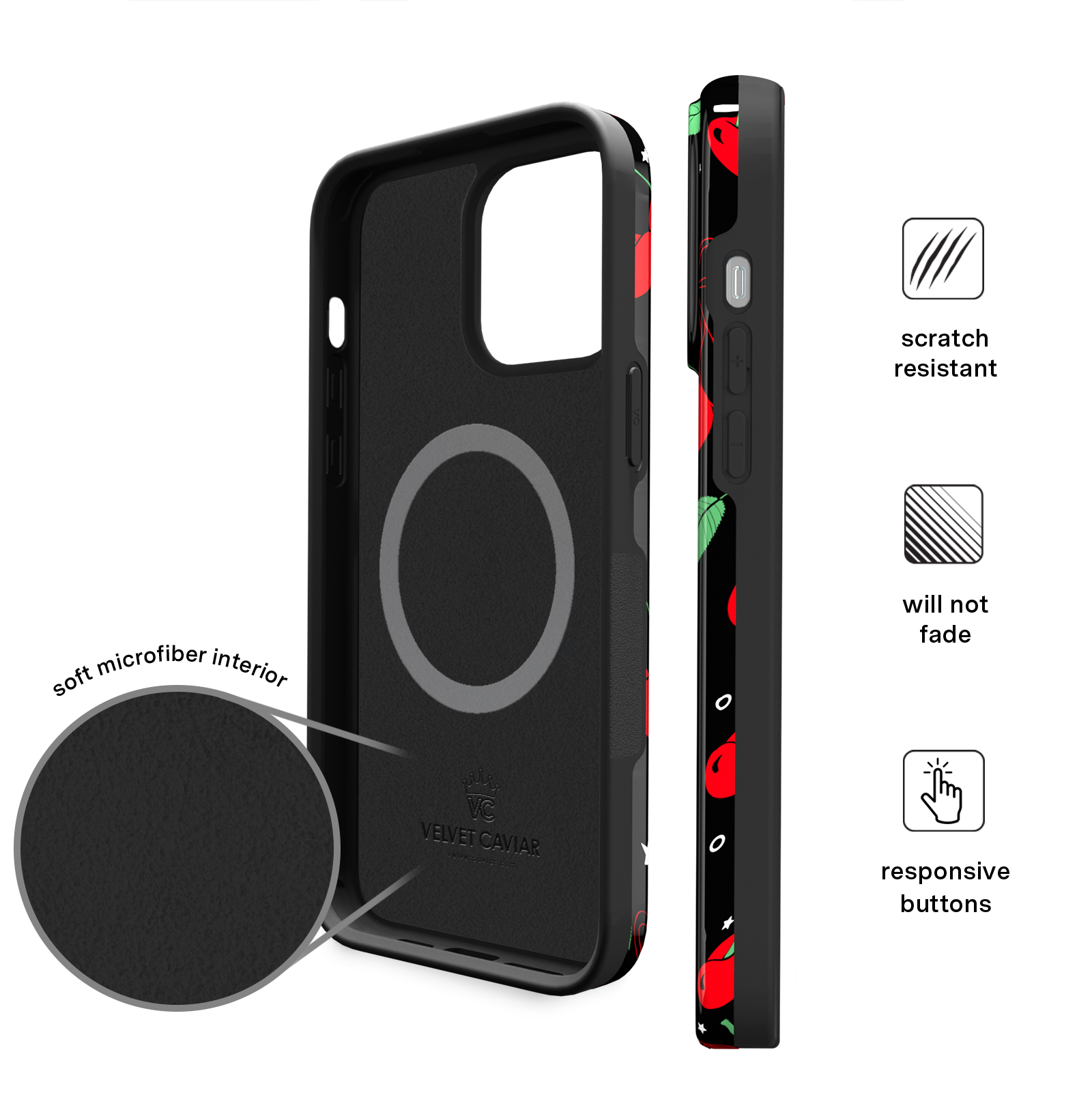 Premium Cherry On Top iPhone Case - Cute & Durable Phone Cover for iPhone [Model] - Perfect for Everyday Use, Travel & Gifting