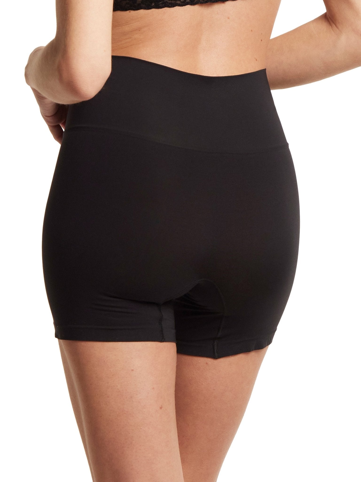 HANKY PANKY BODY™ High Rise Bike Shorts for Women - Comfortable Workout & Yoga Shorts with Wide Waistband - Perfect for Cycling, Running, Gym & Lounge Wear