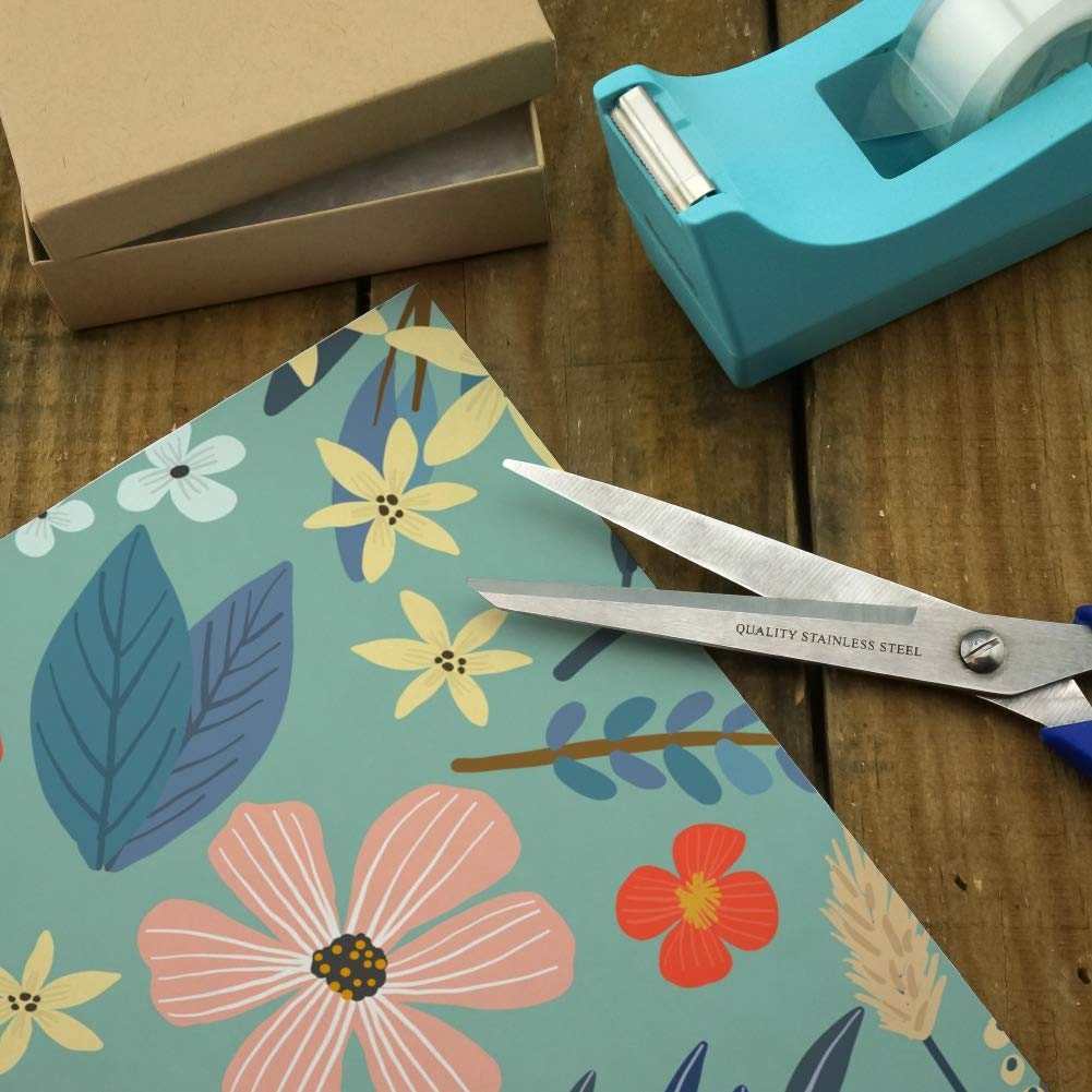 GRAPHICS & MORE Margarida Flowers Gift Wrap Paper Rolls - Floral Pattern Wrapping Paper for Birthday, Wedding, Baby Shower & Holiday Presents