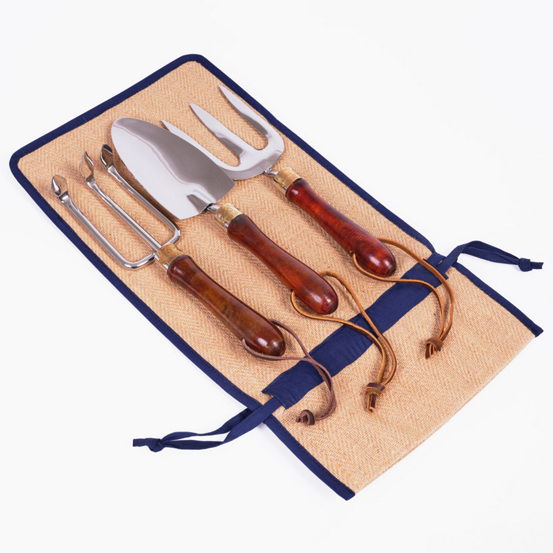 Premium 3-Piece Gardening Tool Set - Stainless Steel Trowel, Pruner & Cultivator for Planting, Weeding & Landscaping - Ideal for Home Garden, Yard & Outdoor Use