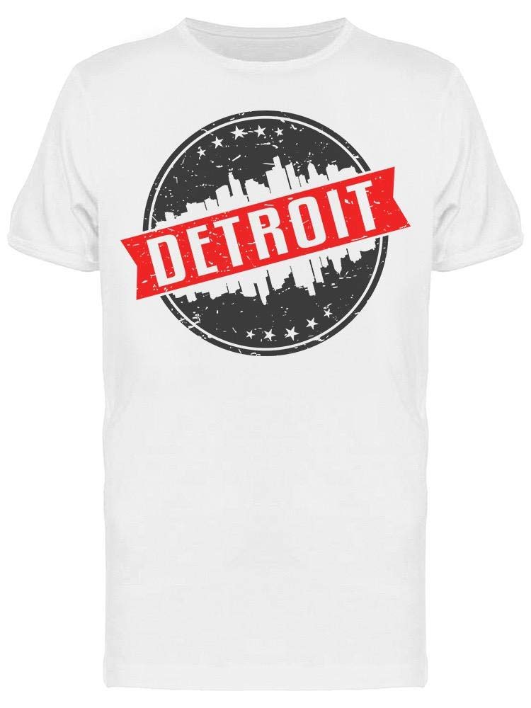 Smartprints Detroit Michigan Round Neck Travel T-Shirt for Men - Comfortable & Stylish Casual Wear for Road Trips & Vacations