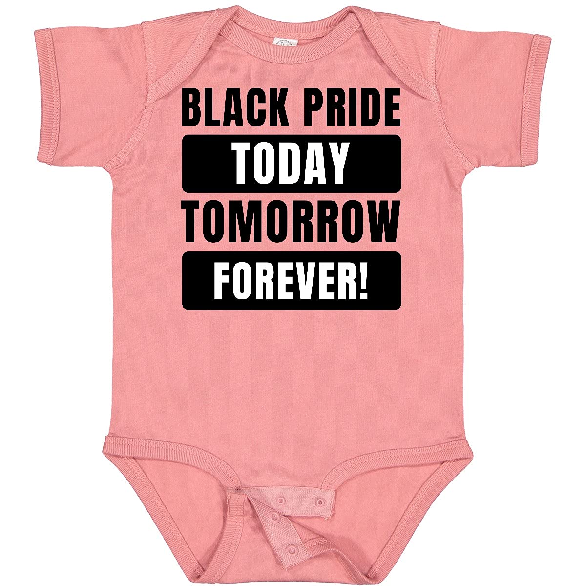 Inktastic Black History Month Black Pride Today Tomorrow Forever Baby Bodysuit - Soft Cotton Onesie for Infants, Black Culture Celebration, Perfect for Holidays & Family Gatherings