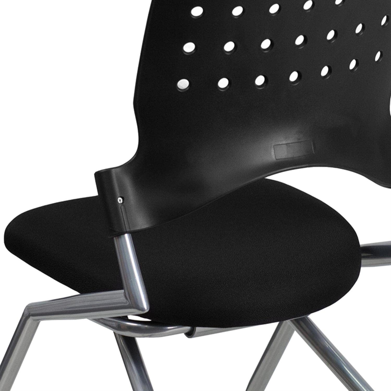 Flash Furniture Galaxy Mobile Nesting Chair with Black Fabric Seat - Stackable Office & Event Chairs for Home, School, Conference & Waiting Rooms