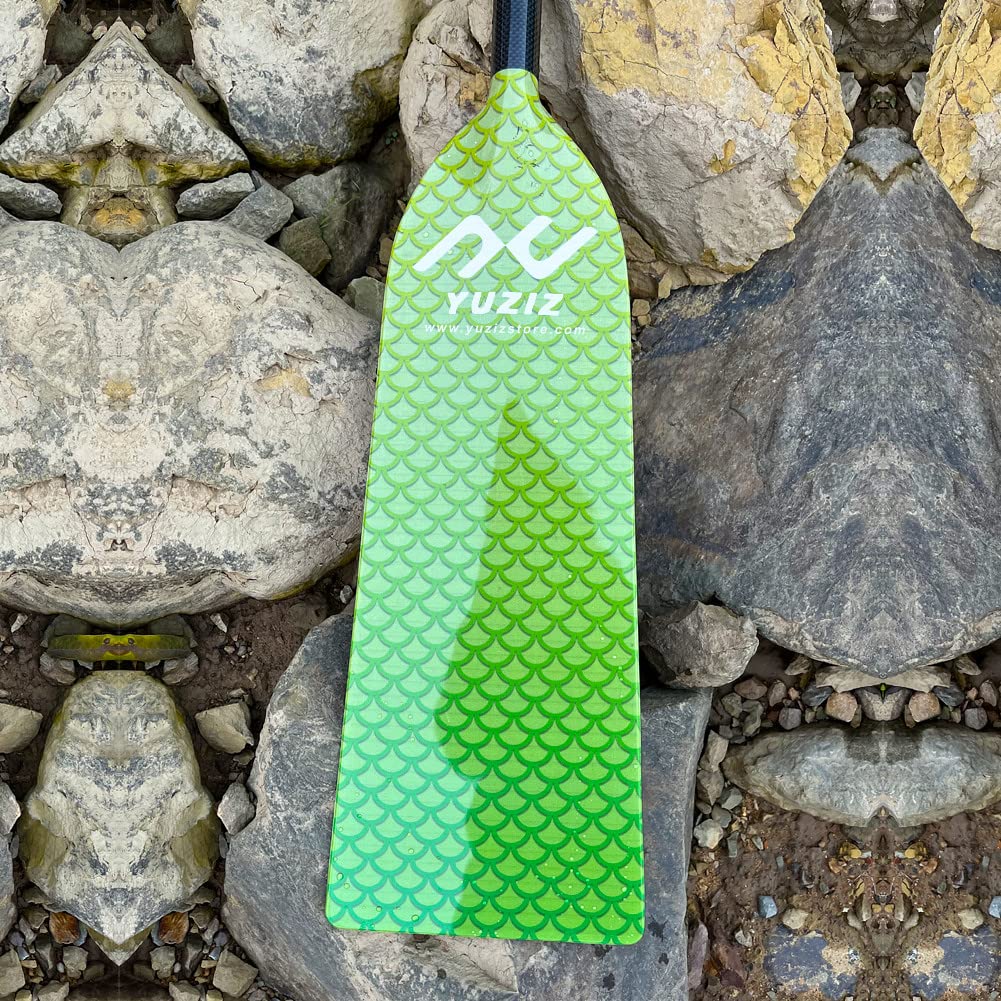 Adjustable Dragon Boat Paddle 43.3-52 Inch - IDBF Approved Carbon Fiber Canoe Paddle with Non-Slip Grip - Lightweight Racing Paddle for Dragon Boat Competition & Training (Green/Orange/Purple/Blue) - Perfect for Professional Teams and Outdoor Water Sports Enthusiasts