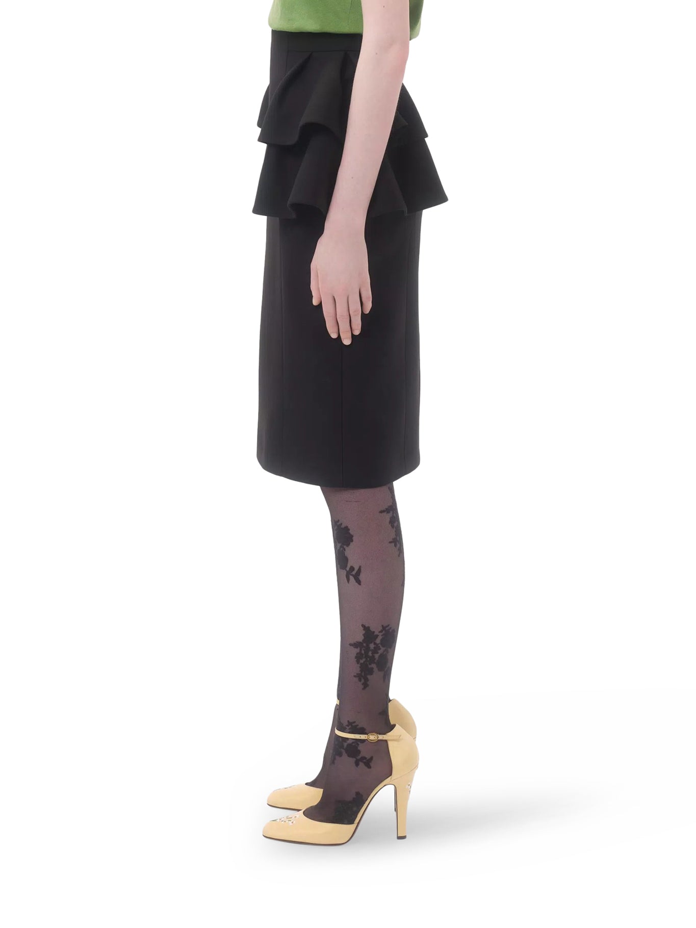 Elegant Crepe Midi Skirt for Women - Flowy A-Line Skirt with Side Slits - Perfect for Office, Party & Casual Wear