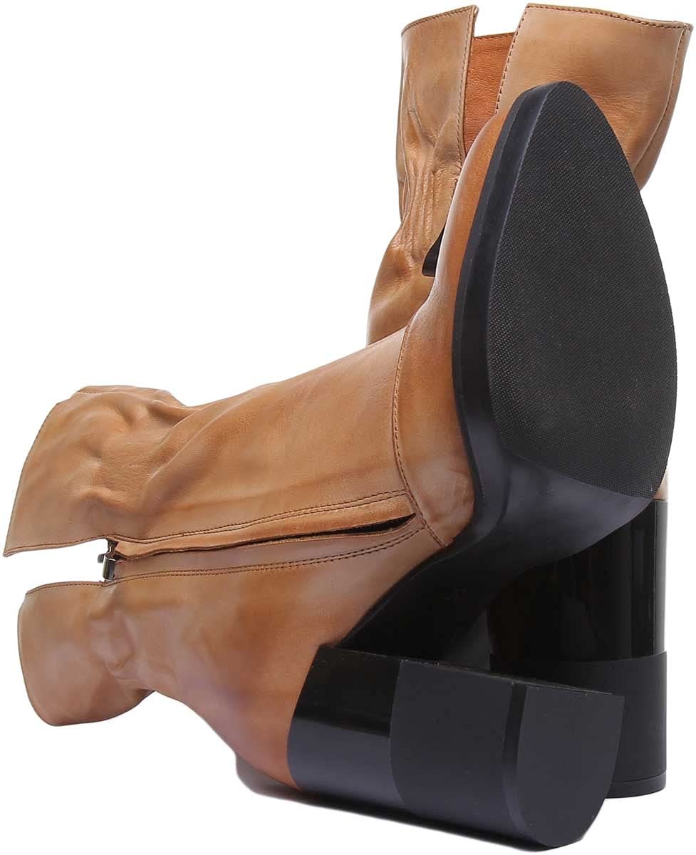 Harmonee Rugged Pull-On Boots Size 9 Tan for Outdoor Work & Hiking