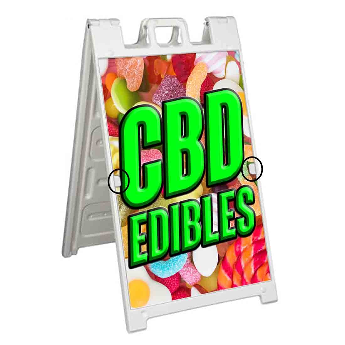 Premium CBD Edibles A-Frame Signicade 24