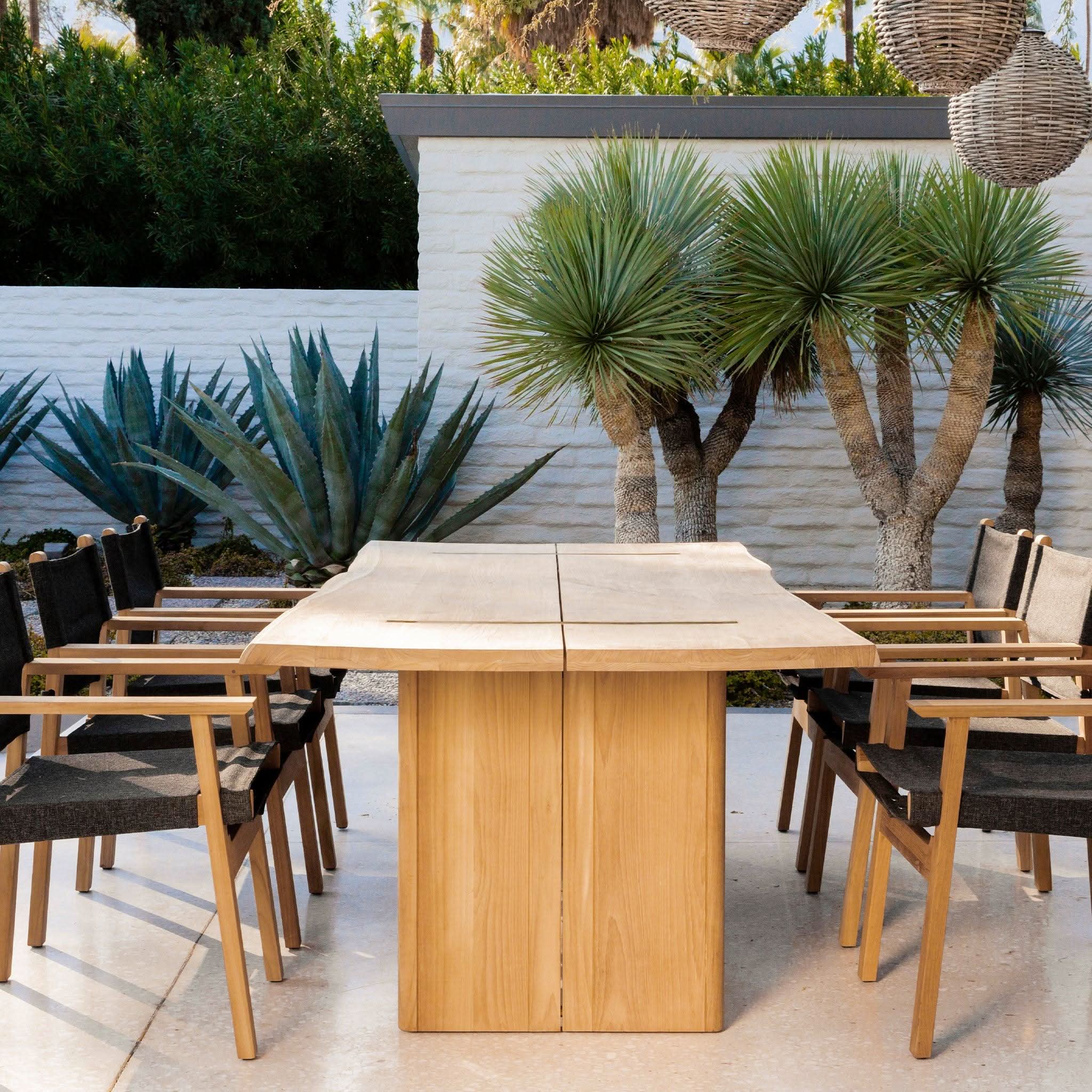 Premium Solid Teak Wood MLB-Themed Dining Table - 106