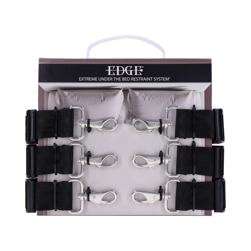 SS Edge Extreme Under the Bed Restraint System - Heavy Duty Bondage Gear for Couples, BDSM Toys with Adjustable Straps & Secure Buckles - Perfect for Bedroom Play, Spice Up Your Sex Life, Adult Fantasy Fulfillment